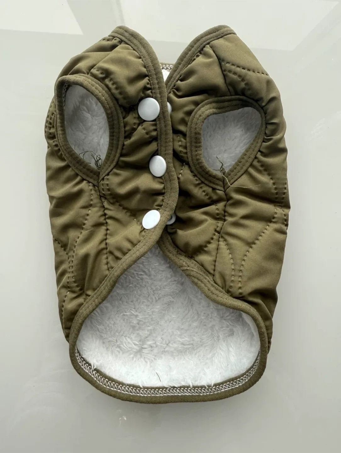 New Olive Green Dog jacket size small image indicator(2)