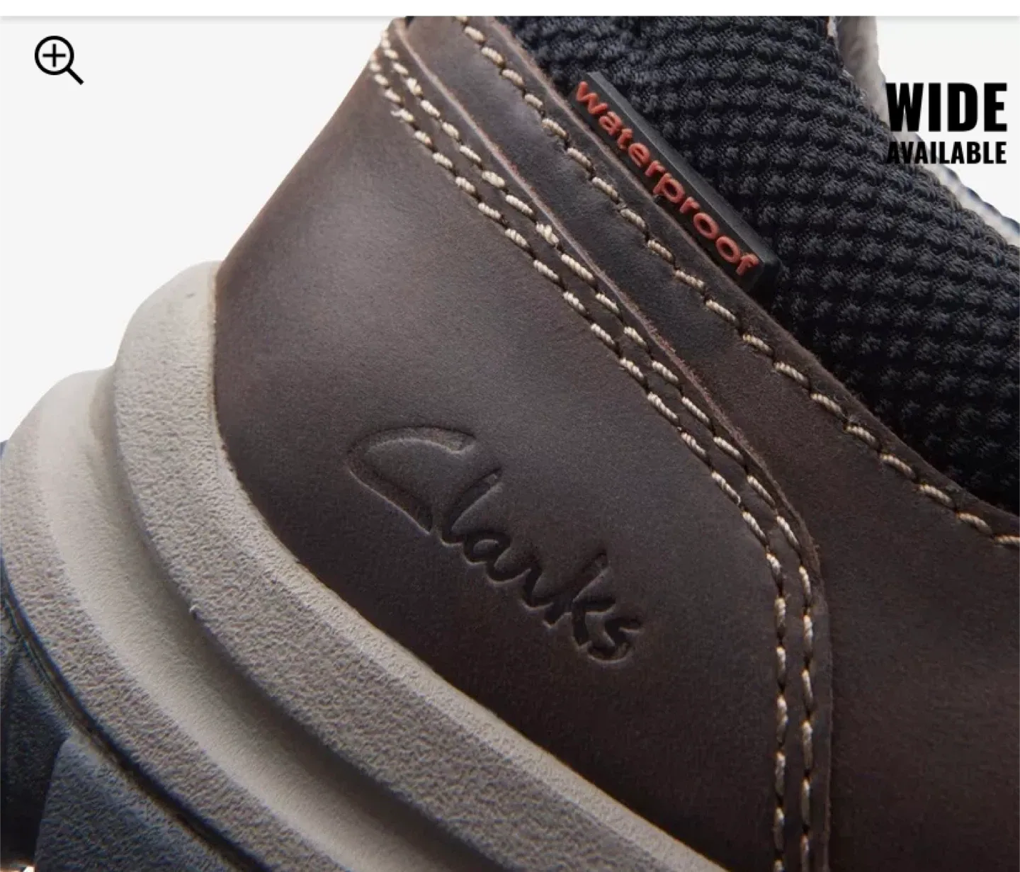 Clarks Waterproof Leather Slip-On Shoes