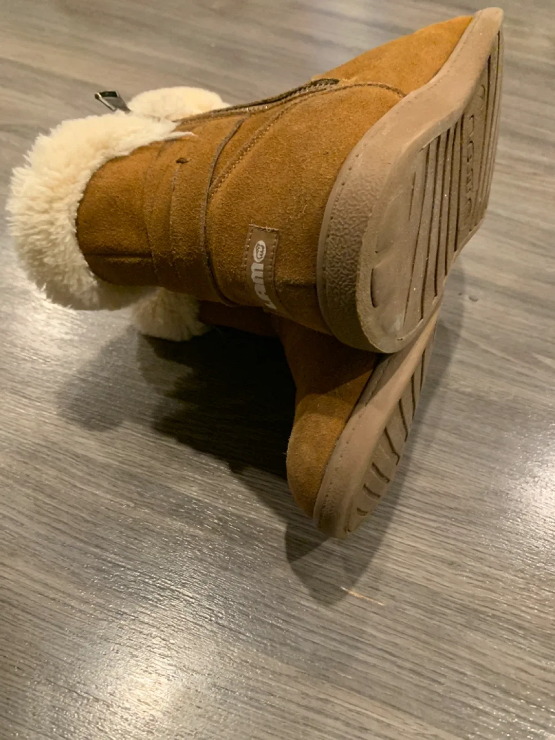 Lamo Brown Suede Boots Size 7 image indicator(7)