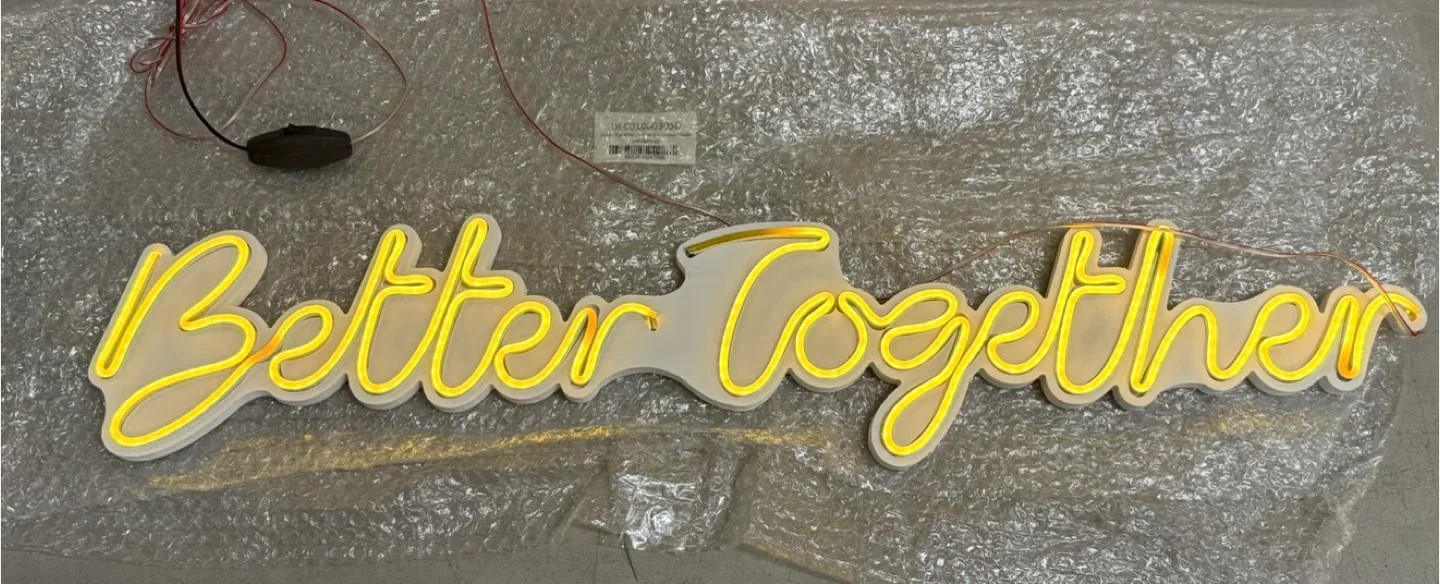 LED Neon Sign Better Together Night Light