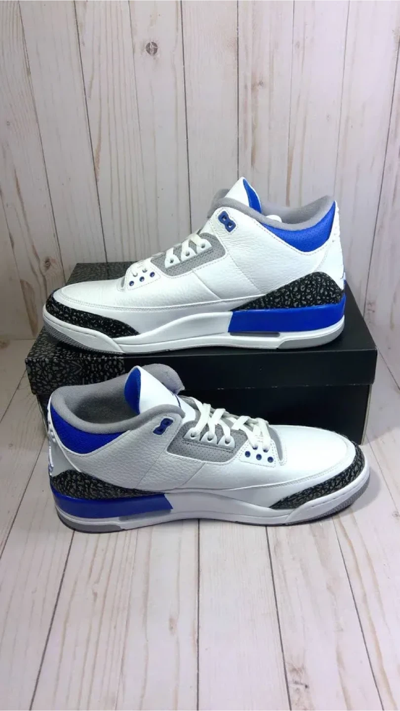 Air Jordan 3 Retro 'Racer Blue' Size 10.5 - photo 2