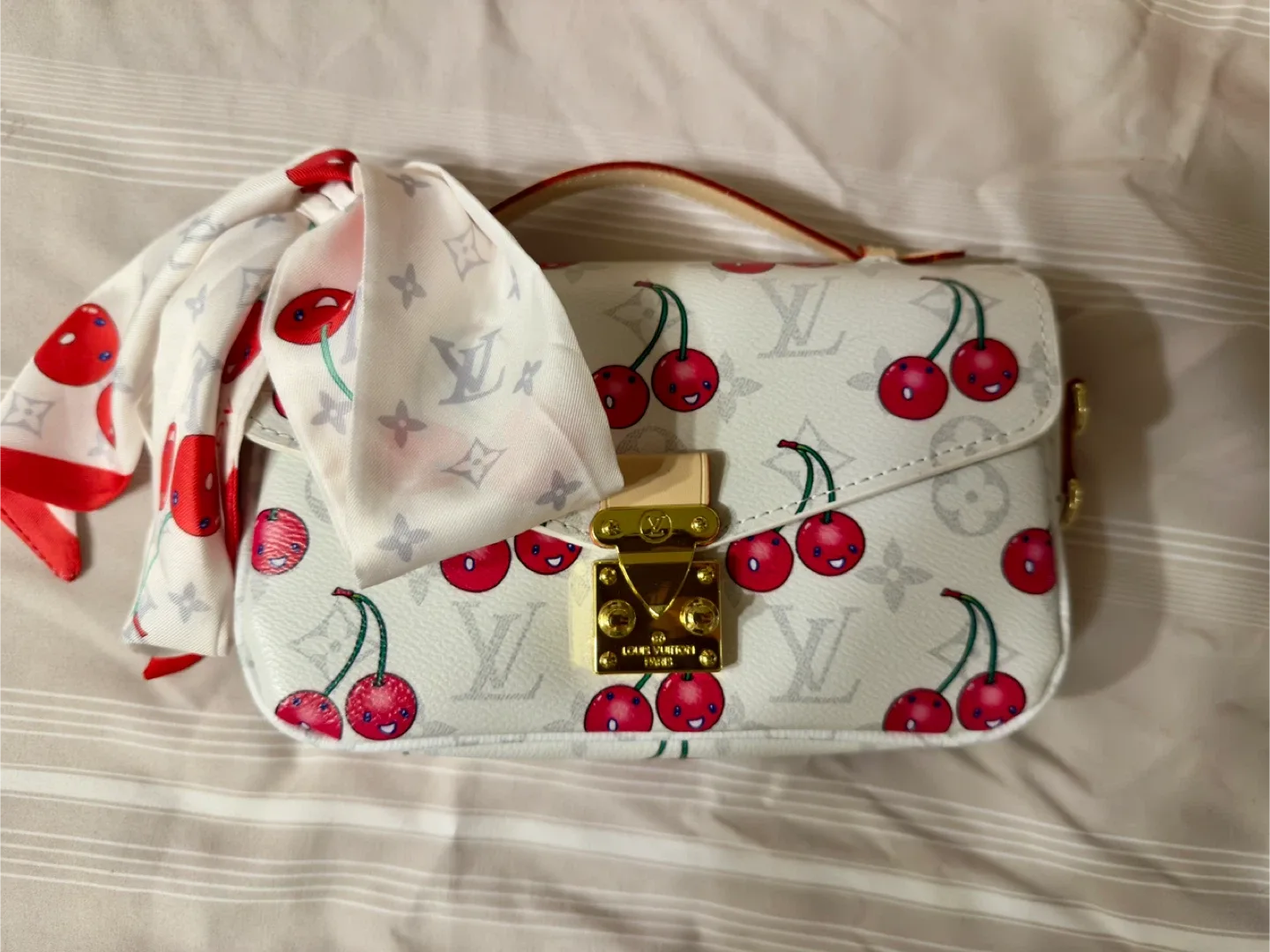 Designer Inspired LV Cherry Métis Bag