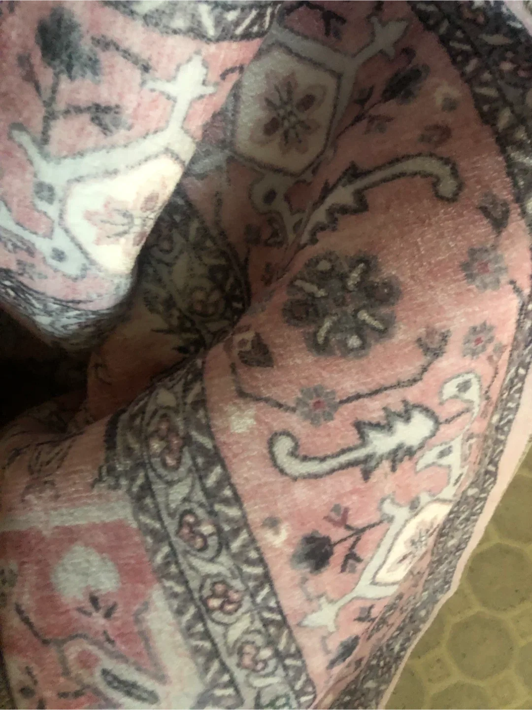 Pink & White Patterned Area Rug image indicator(2)