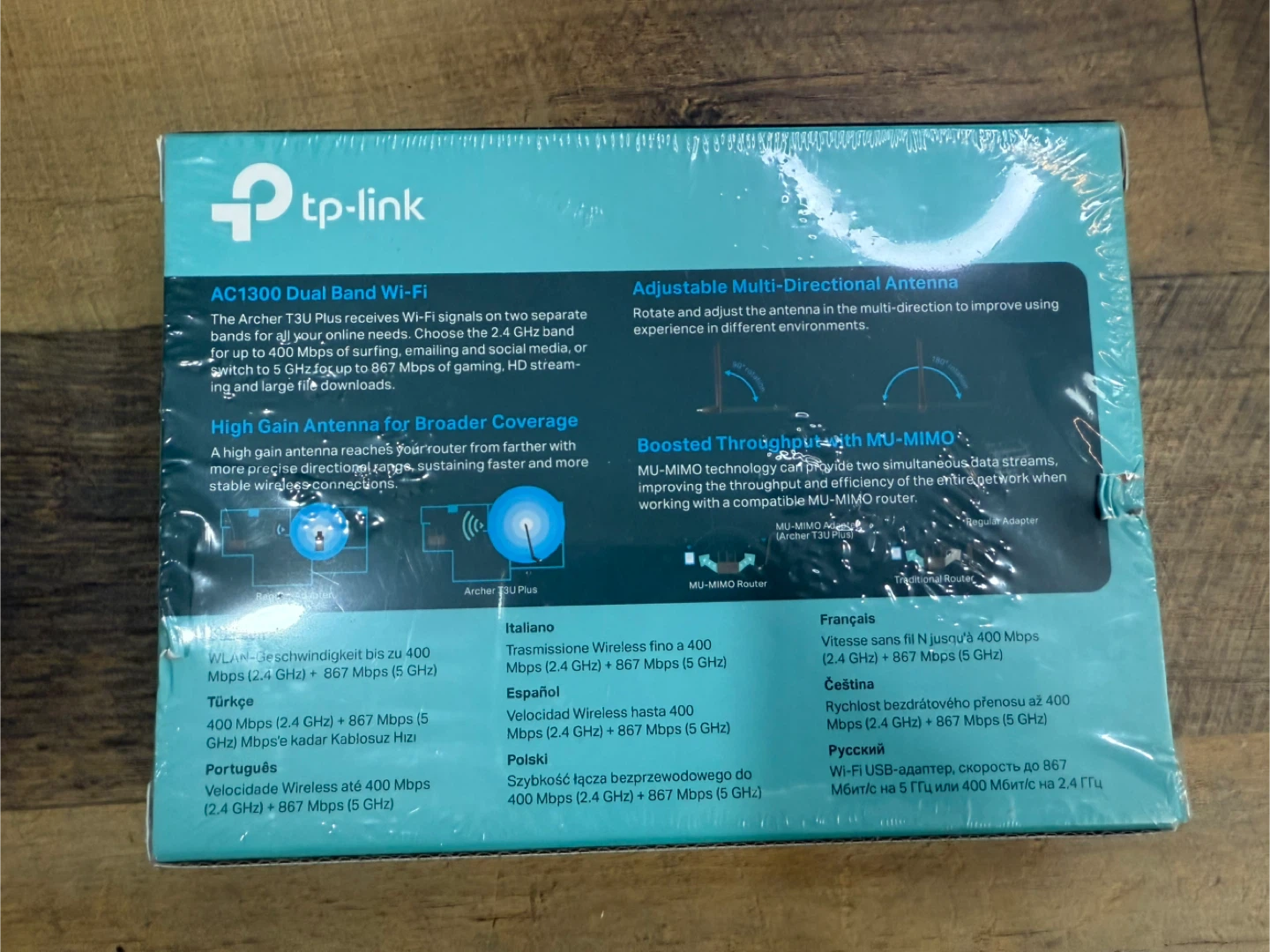 New TP-Link AC1300 Archer T3U Plus WiFi Adapter - photo 2