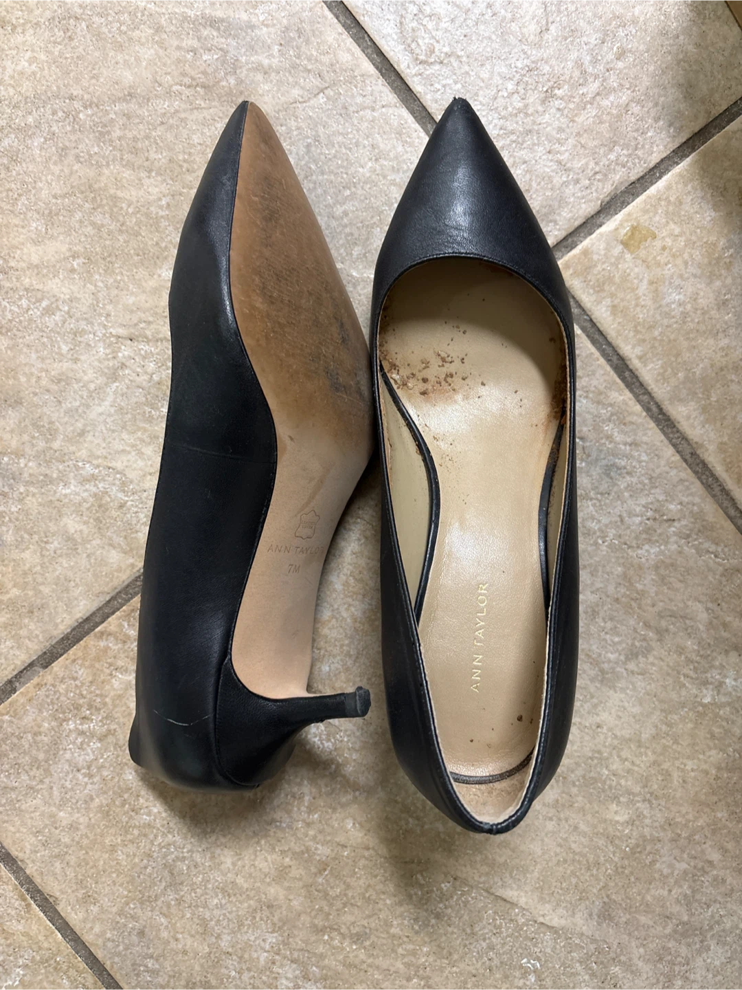 Ann Taylor Black Heels - Size 7 - photo 2