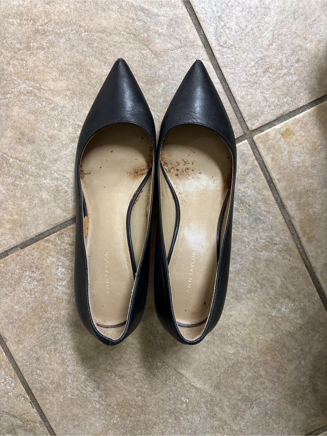 Ann Taylor Black Heels - Size 7