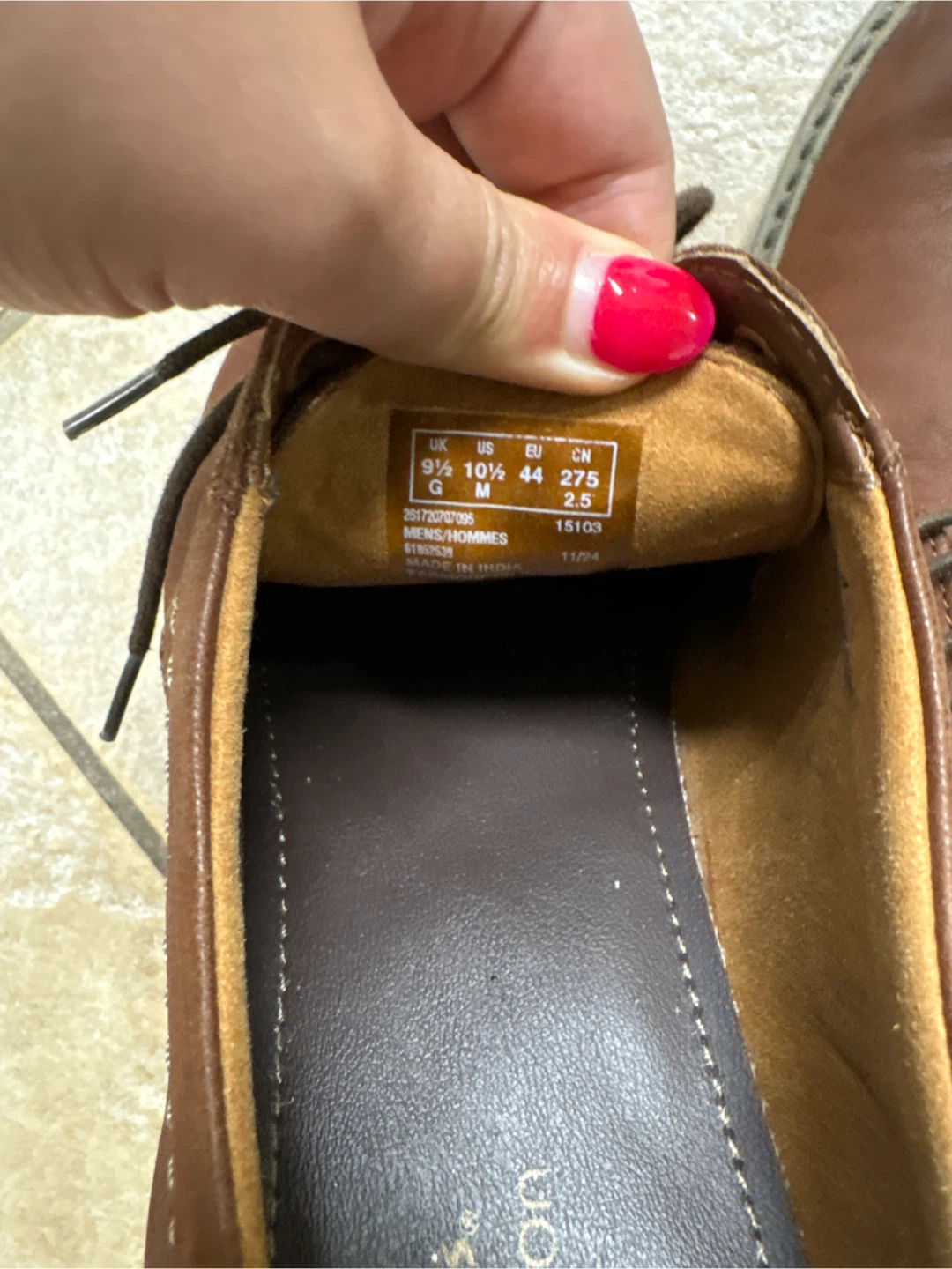 Clarks Mens Brown Leather Shoes - Size 9.5 - photo 2