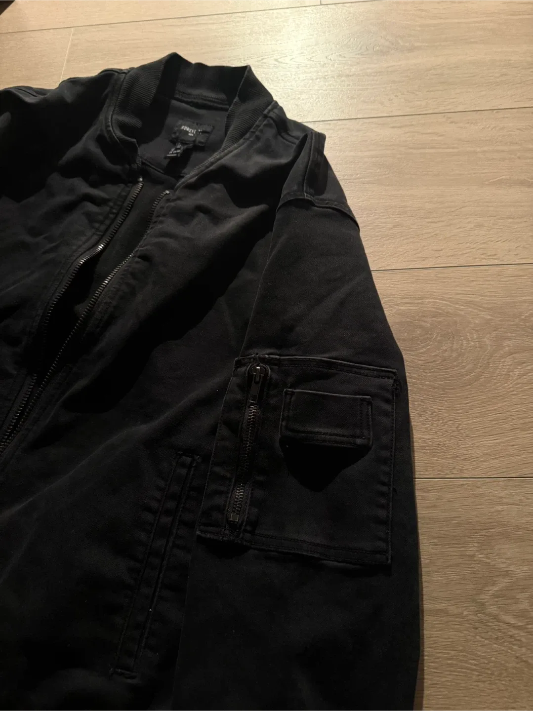 Black Bomber Jacket image indicator(4)