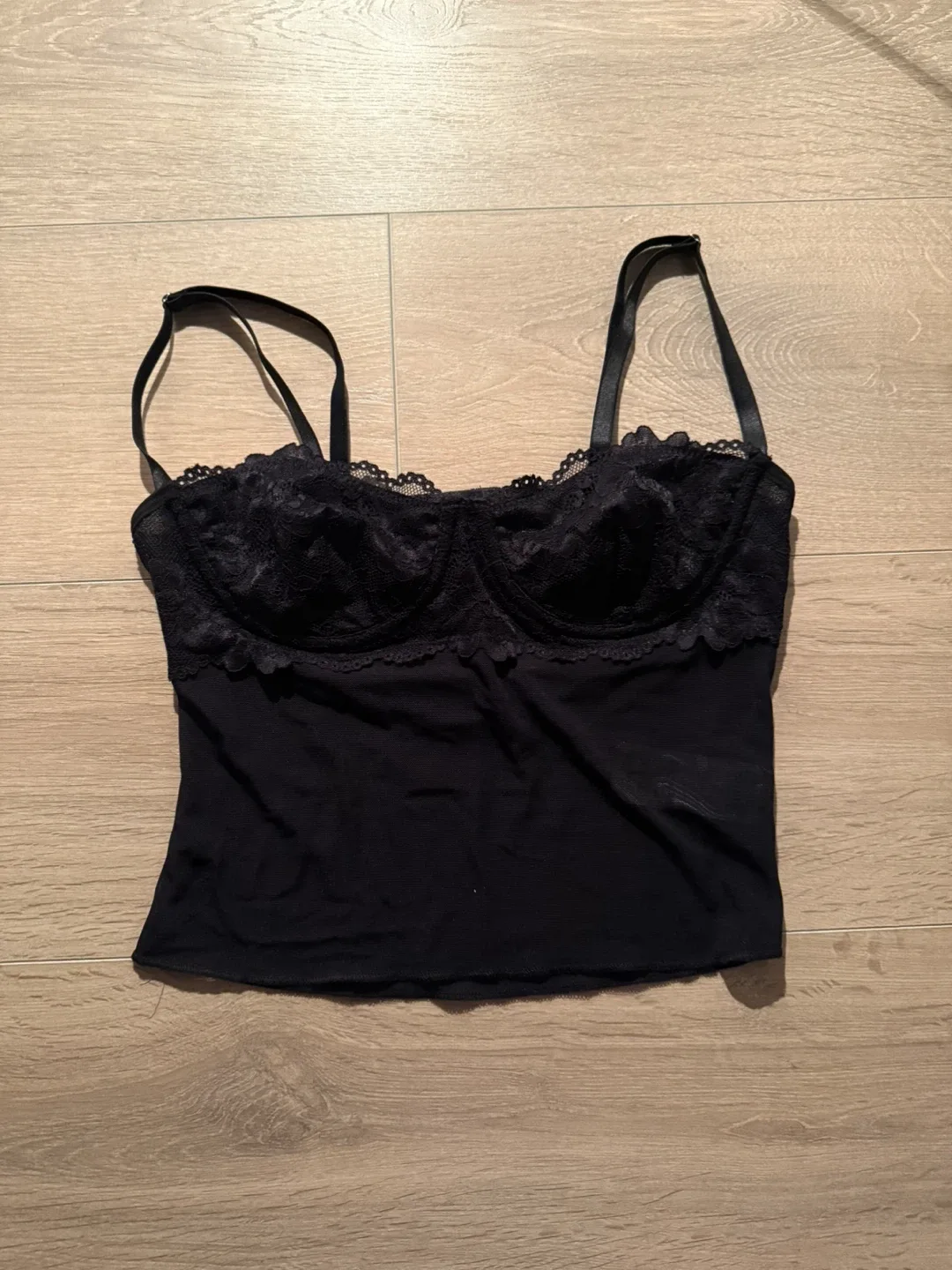 Black Lace Trim Top image indicator(2)