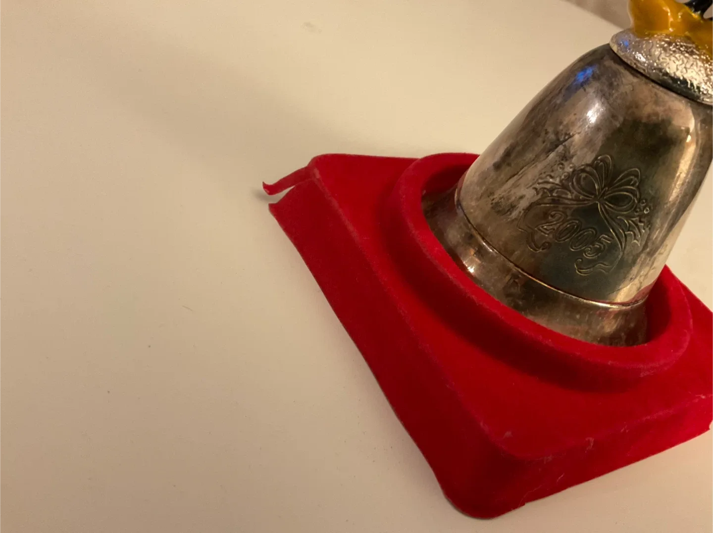 Disney Kirk Stieff Mickey Mouse Christmas Bell image indicator(2)