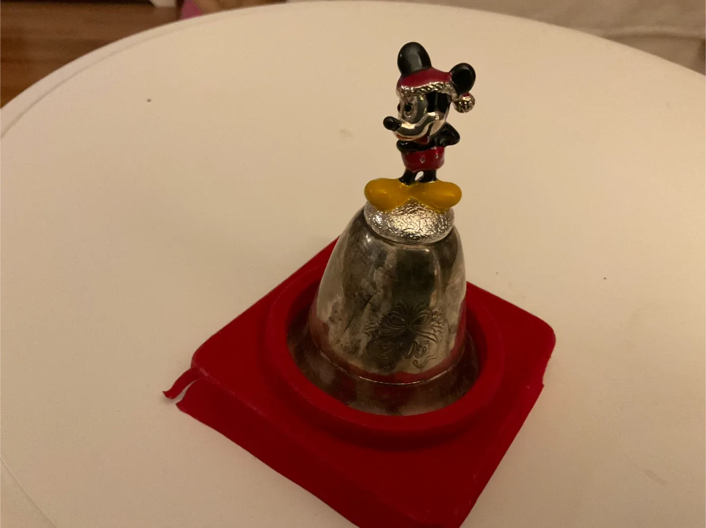 Disney Kirk Stieff Mickey Mouse Christmas Bell