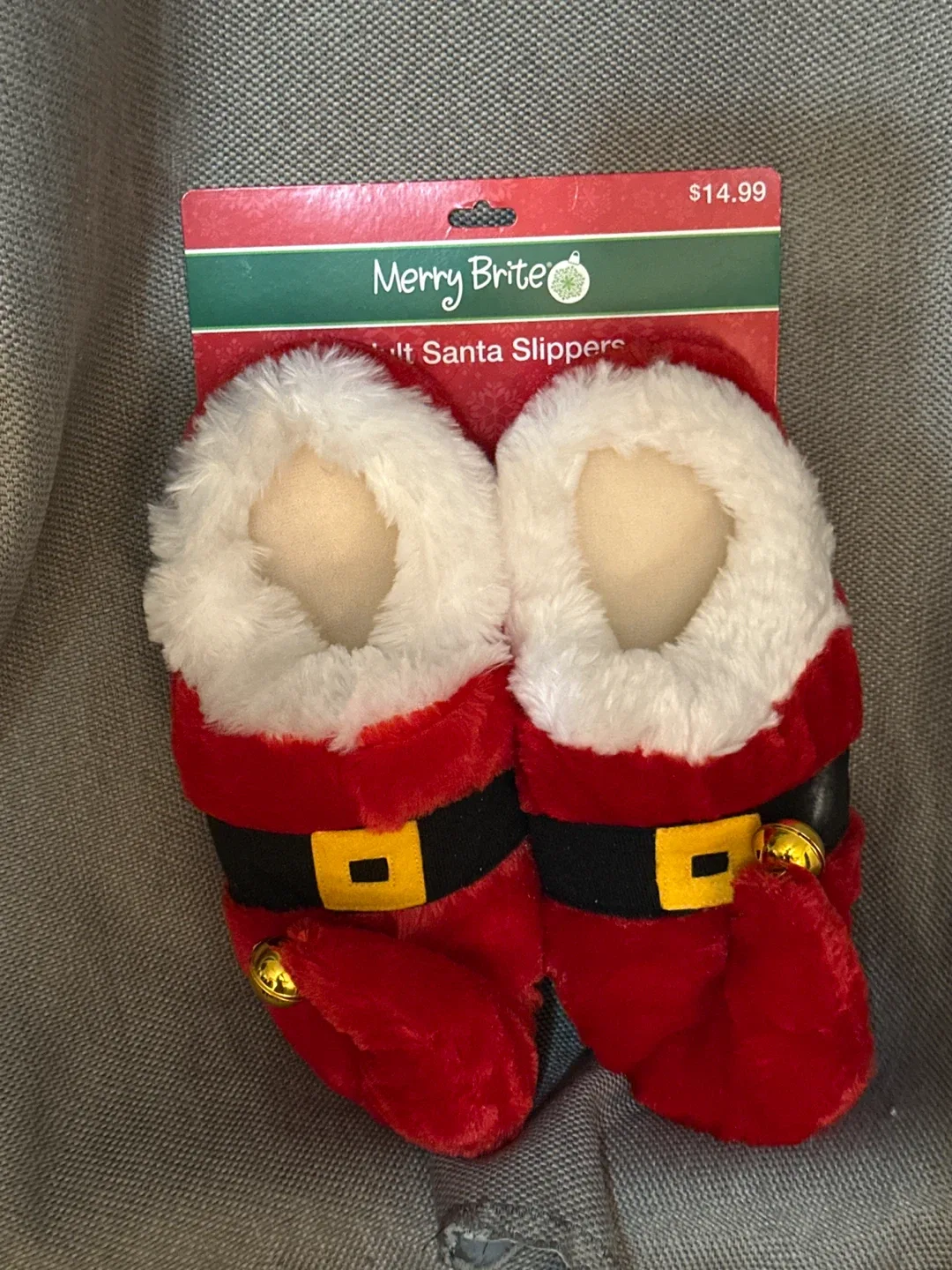 Wonderful Jingle Bell Slippers - Size M (7-8)