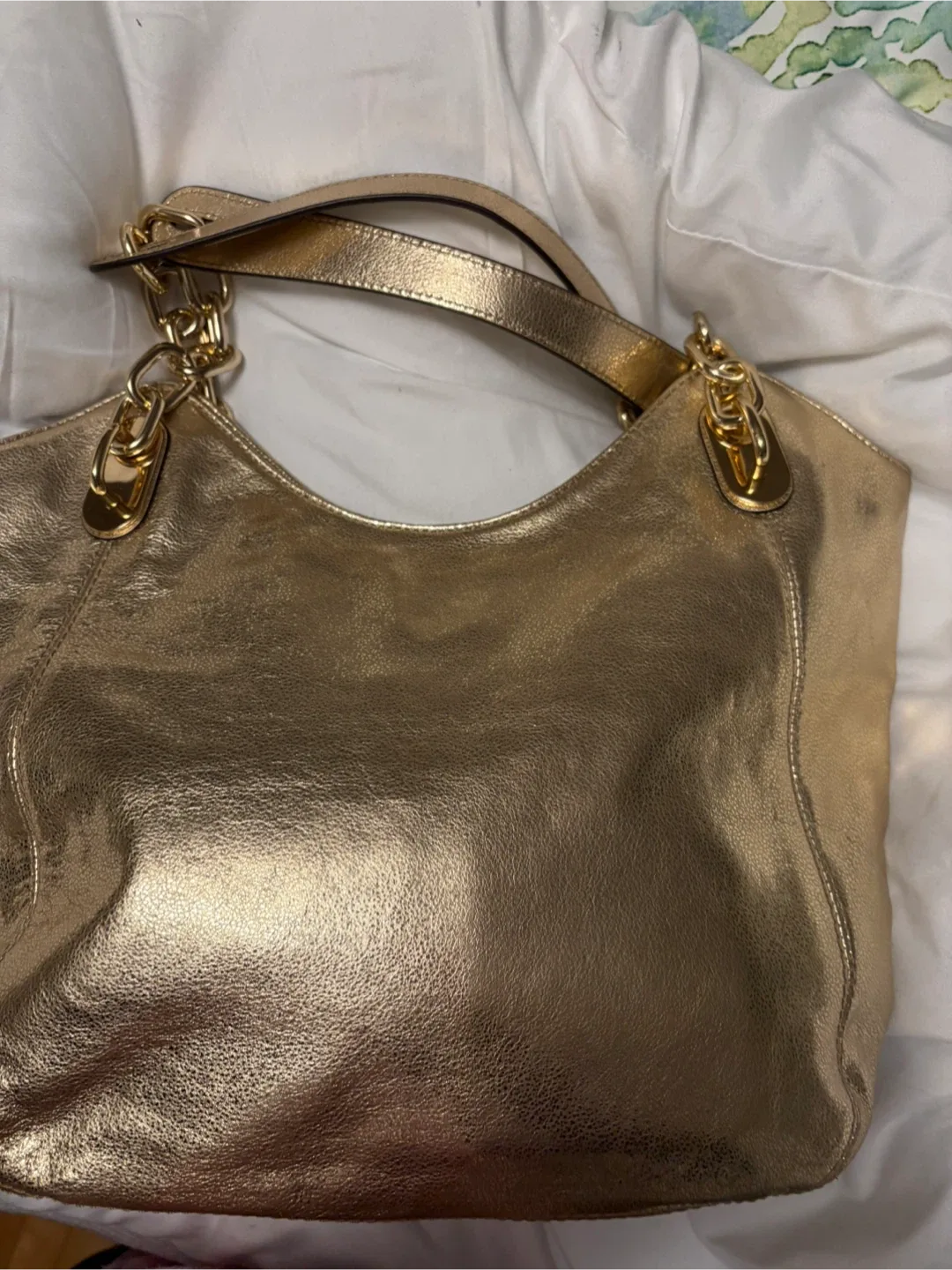 Michael Kors Gold Tote Bag image indicator(2)