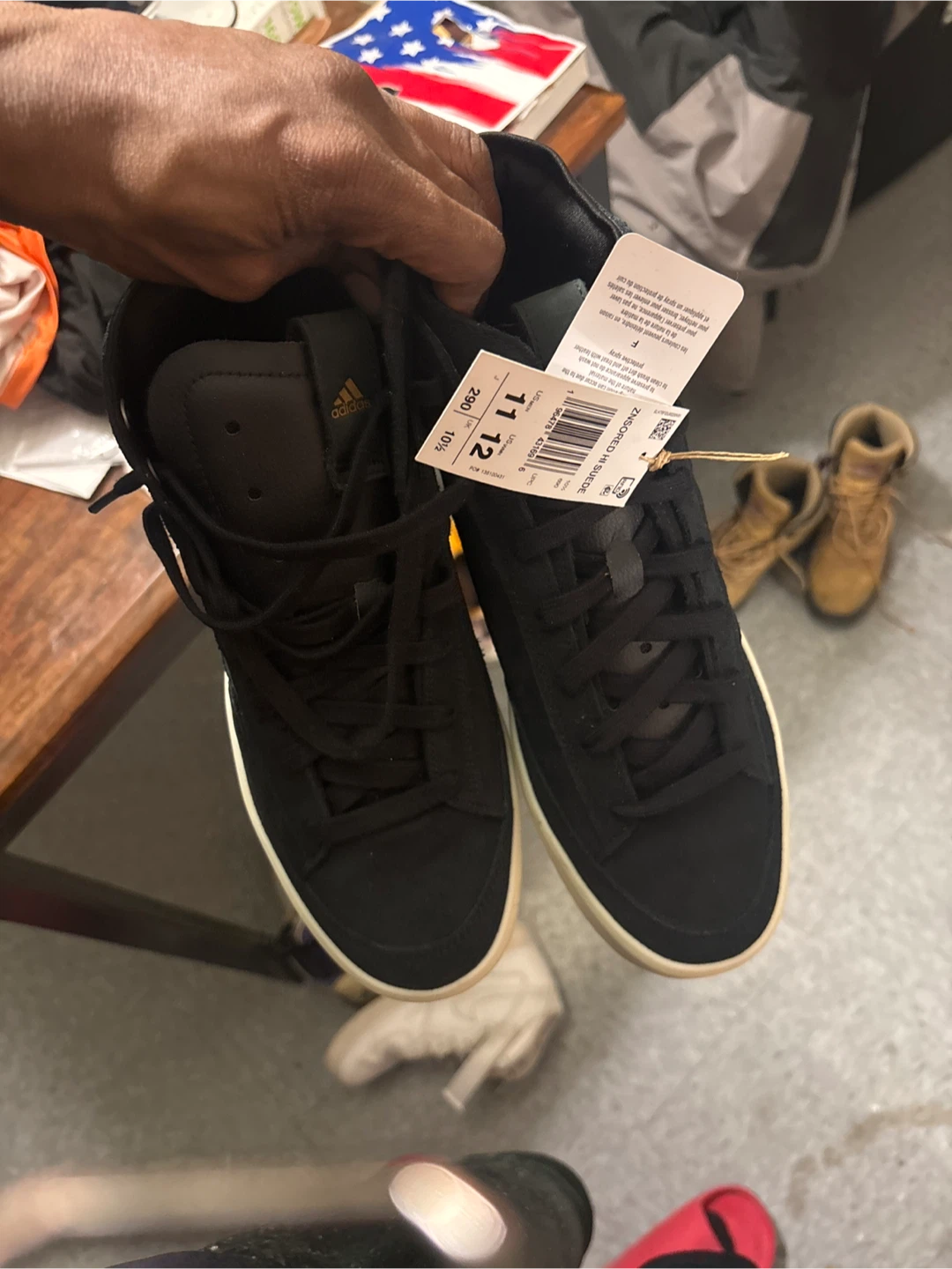 Adidas Court Vintage Mid Black - Size 11.5 - photo 2