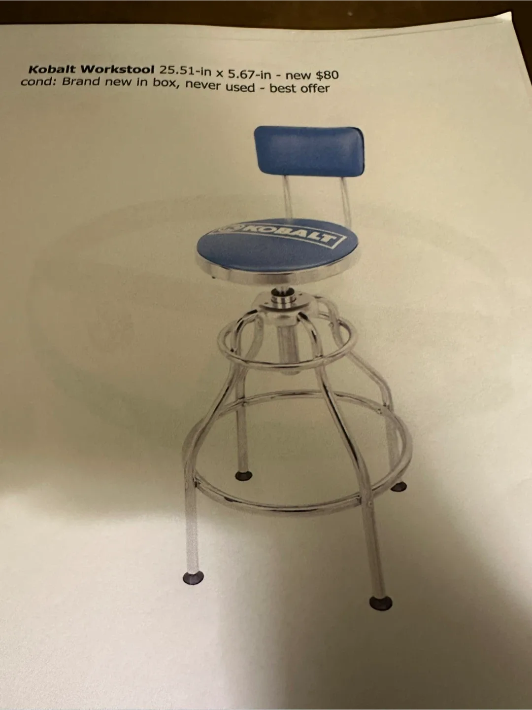 Kobalt Hydraulic Workstool image indicator(2)