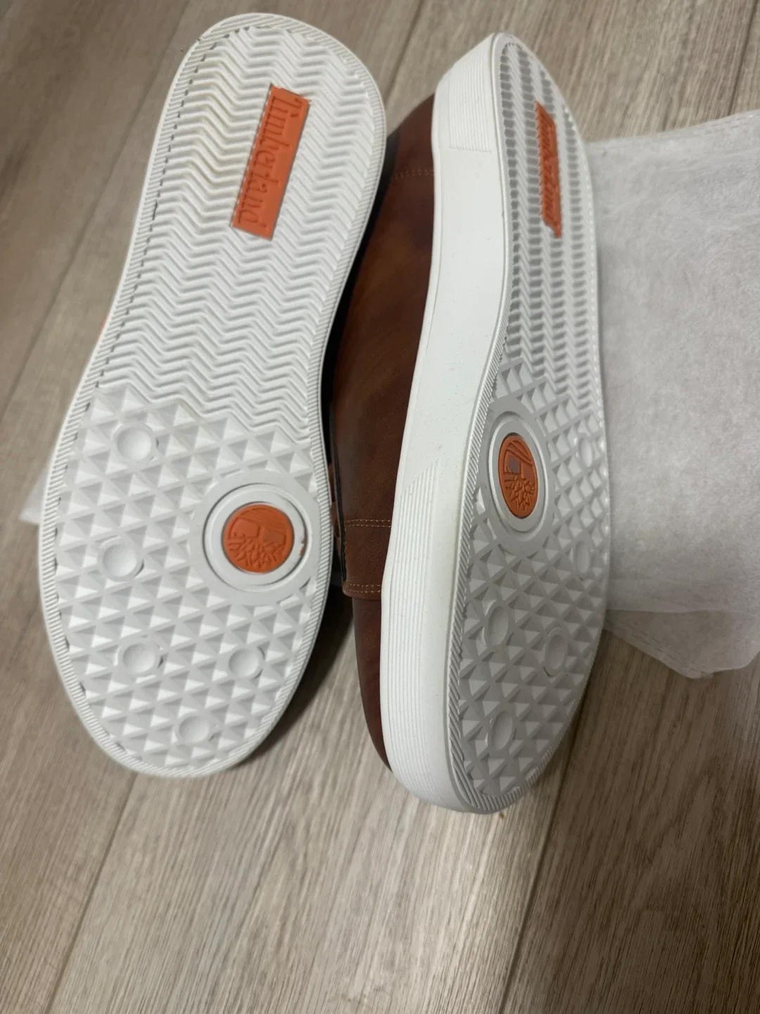 Timberland Brown Leather Sneakers - Size 44