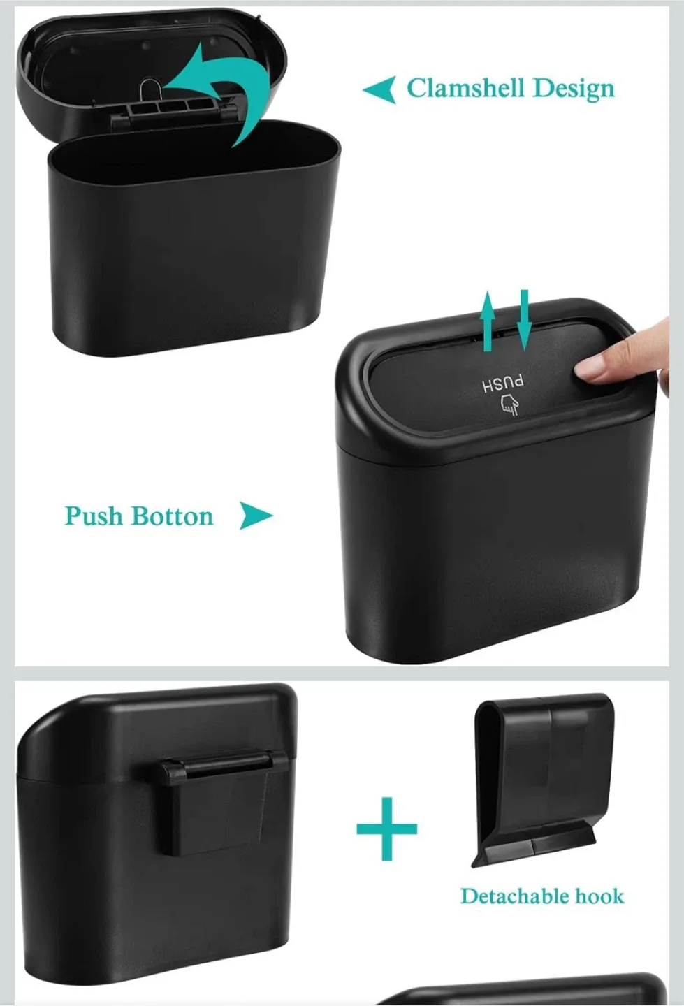 #Cleanout  Brand new Accmor Car Trash Can - Black