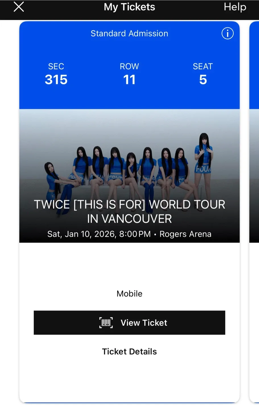 Twice Ticket