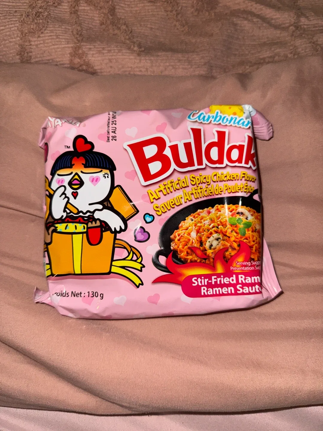 Buldak Carbonara Spicy Chicken Ramen (New)