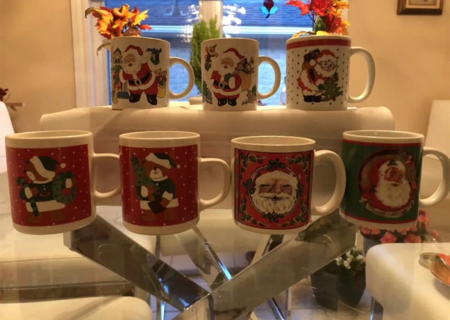 7 Santa mugs - #cleanout