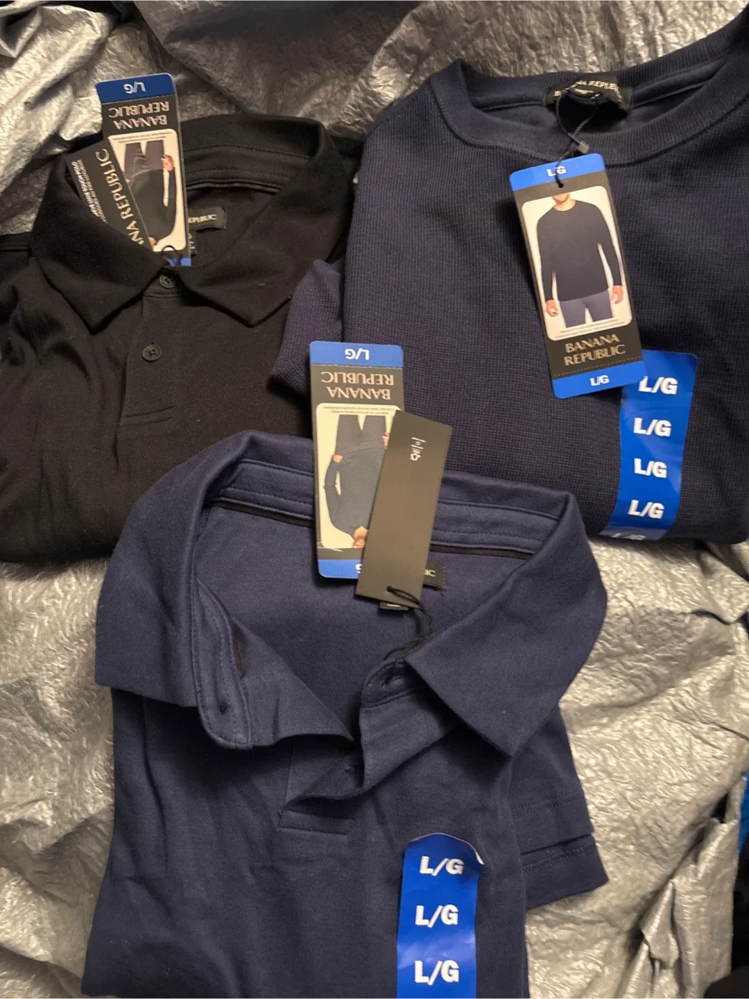 New Banana Republic Long Sleeve Polo - L