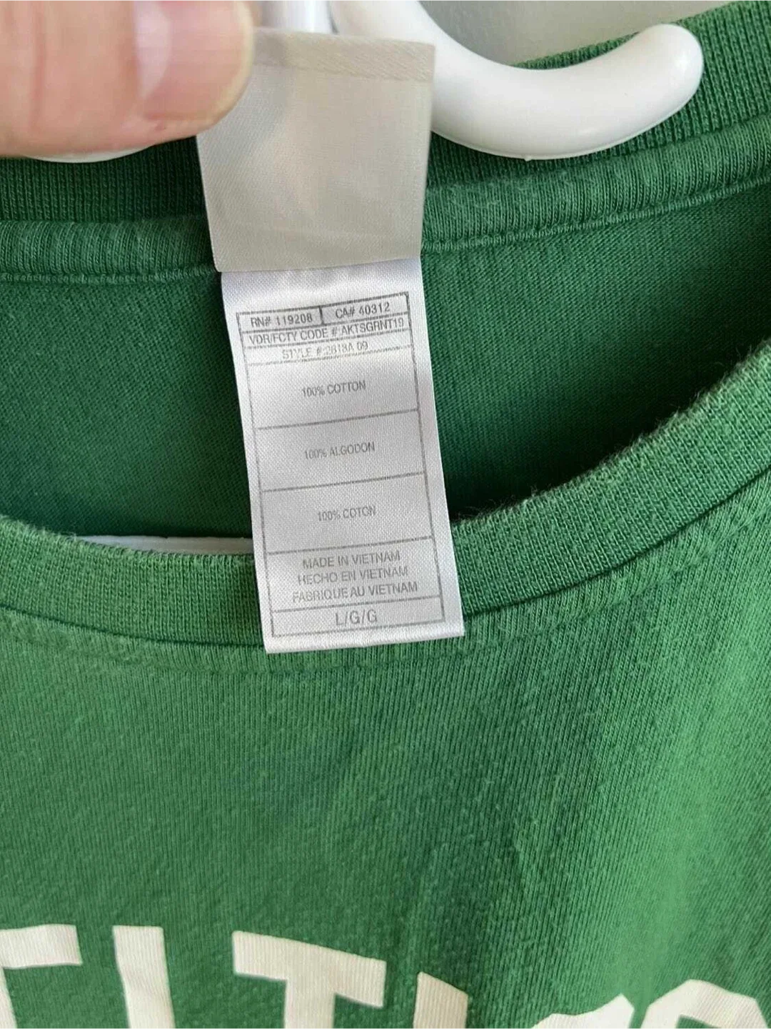 Adidas Celtics T-Shirt - Size L image indicator(3)