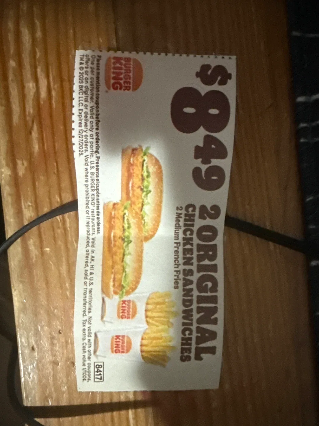 2 chicken sandwich combo coupon #cleanout