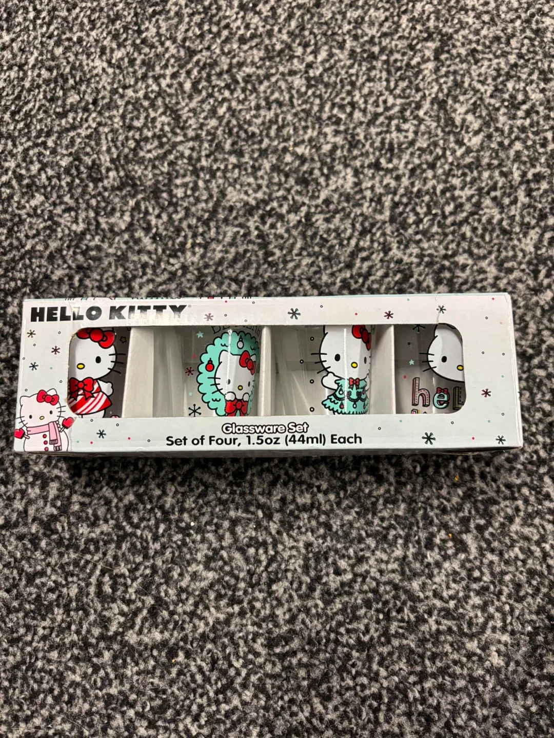 Hello Kitty Glassware Set - Set of Four Shot Glasses