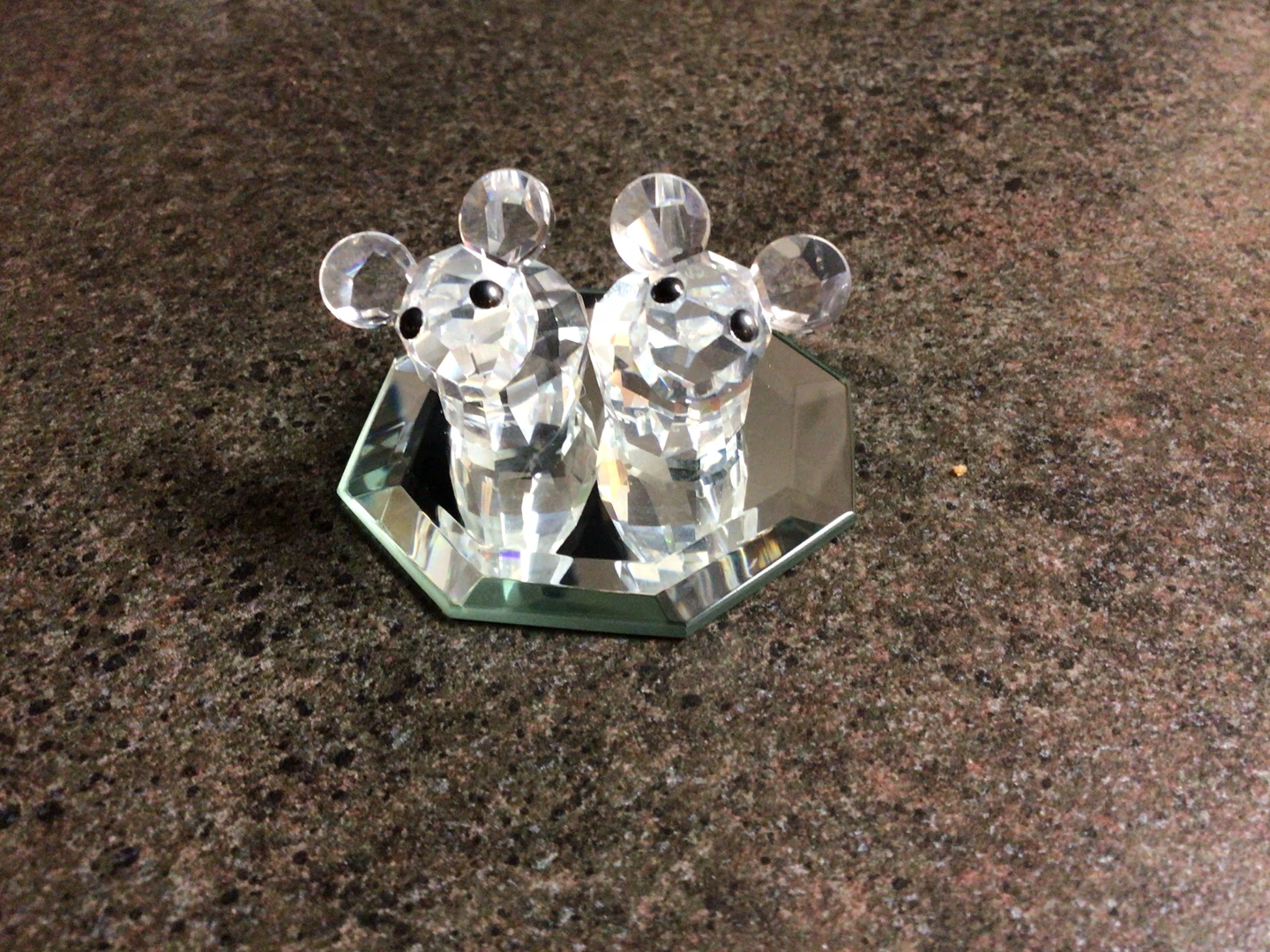 Swarovski Crystal Mice Figurine, Joe and Harry, Retired - photo 2