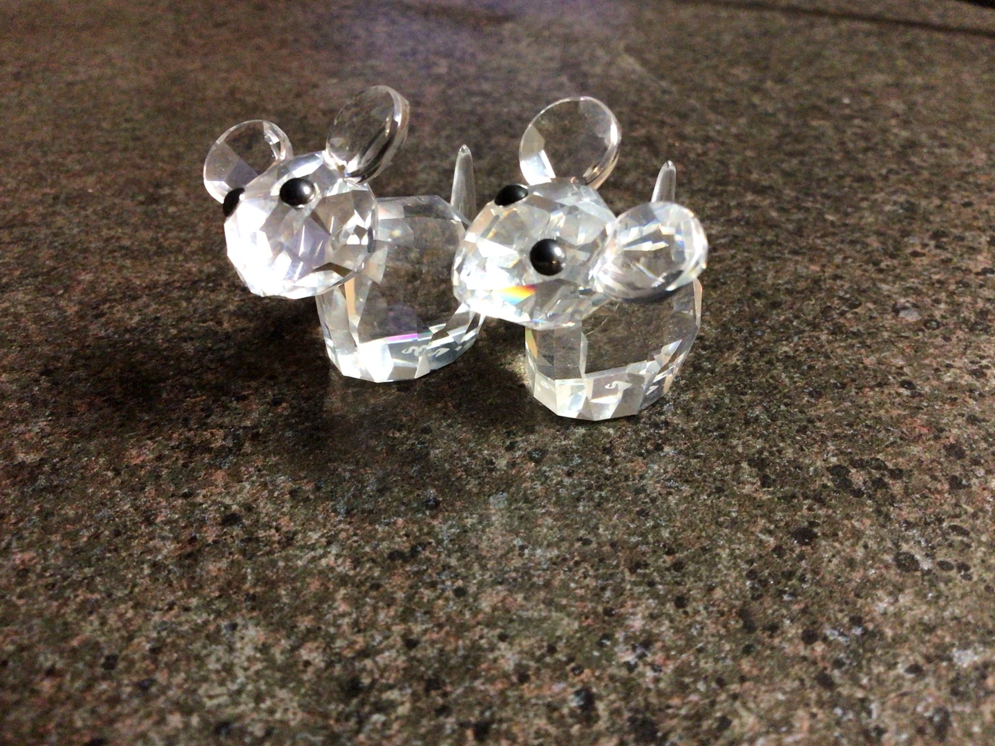 Swarovski Crystal Mice Figurine, Joe and Harry, Retired - photo 3