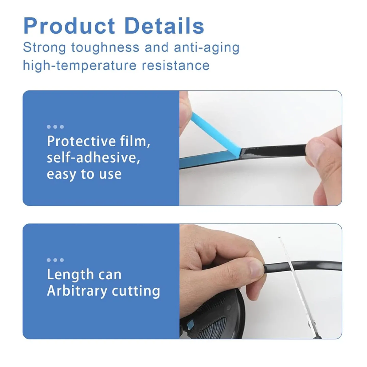 Self-Adhesive PVC Sealing Waterproof Tape Edge Strip #Cleanout image indicator(4)