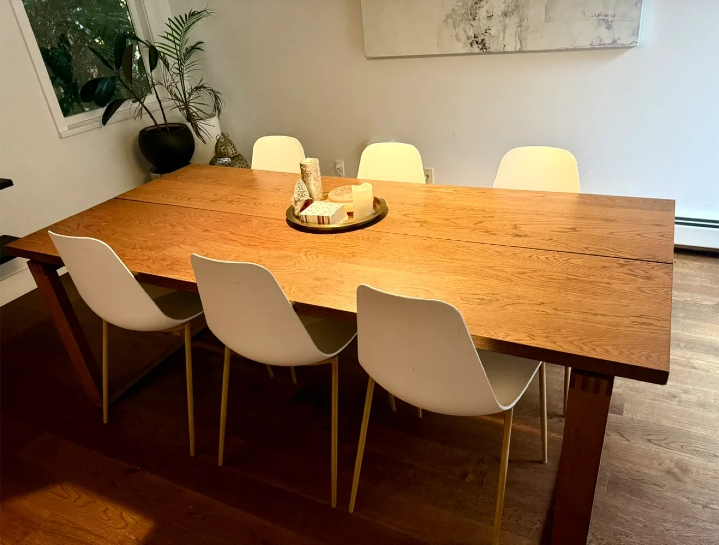 IKEA MÖRBYLÅNGA Oak Veneer Dining Table image indicator(5)