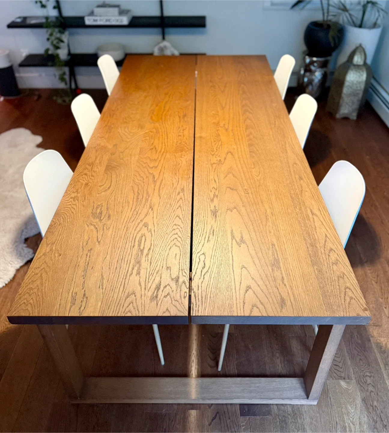 IKEA MÖRBYLÅNGA Oak Veneer Dining Table image indicator(6)