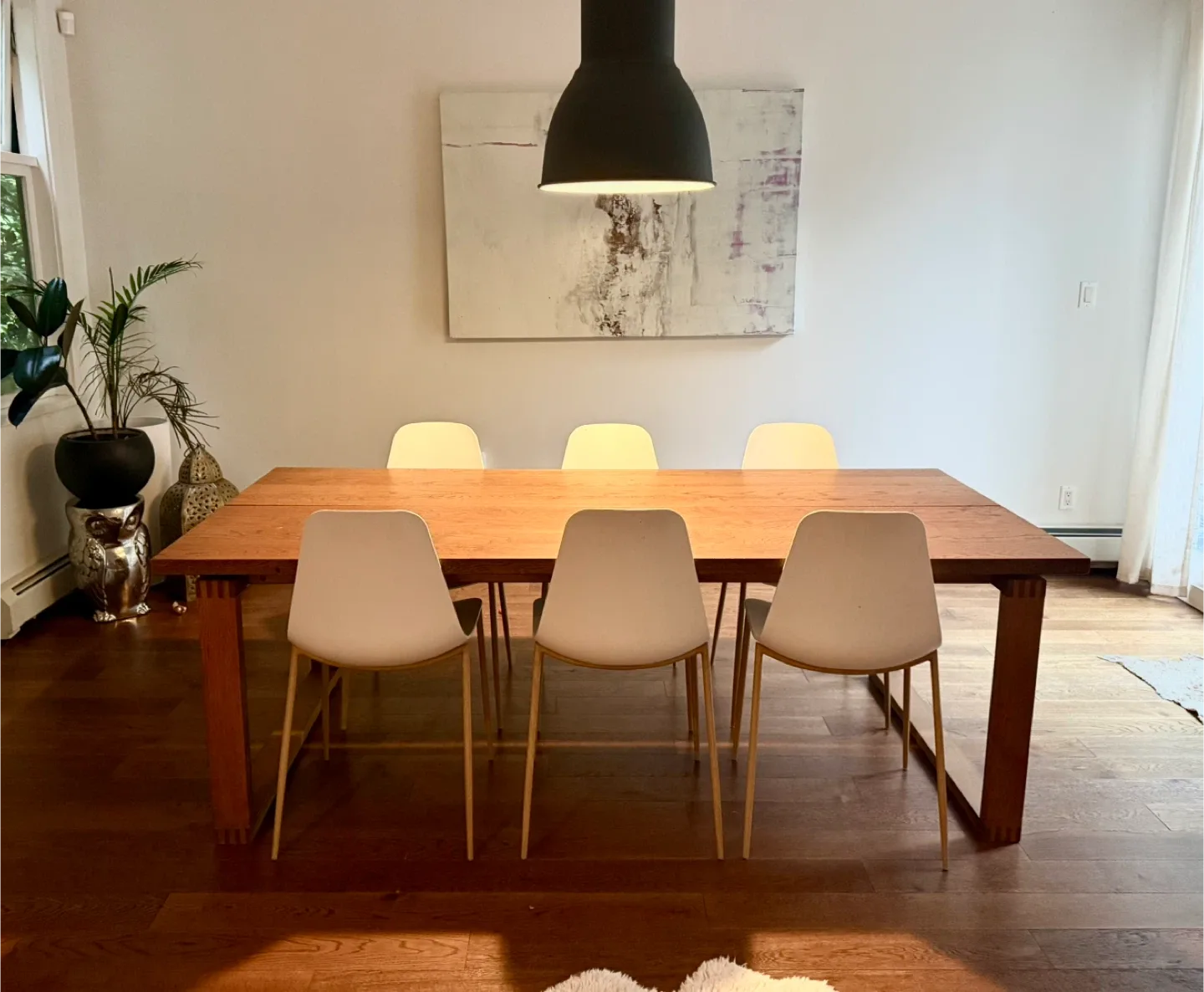 IKEA MÖRBYLÅNGA Oak Veneer Dining Table image indicator(7)