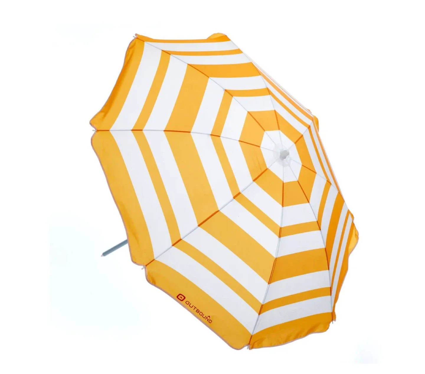 Outbound Yellow & White Beach Umbrella - #Cleanout