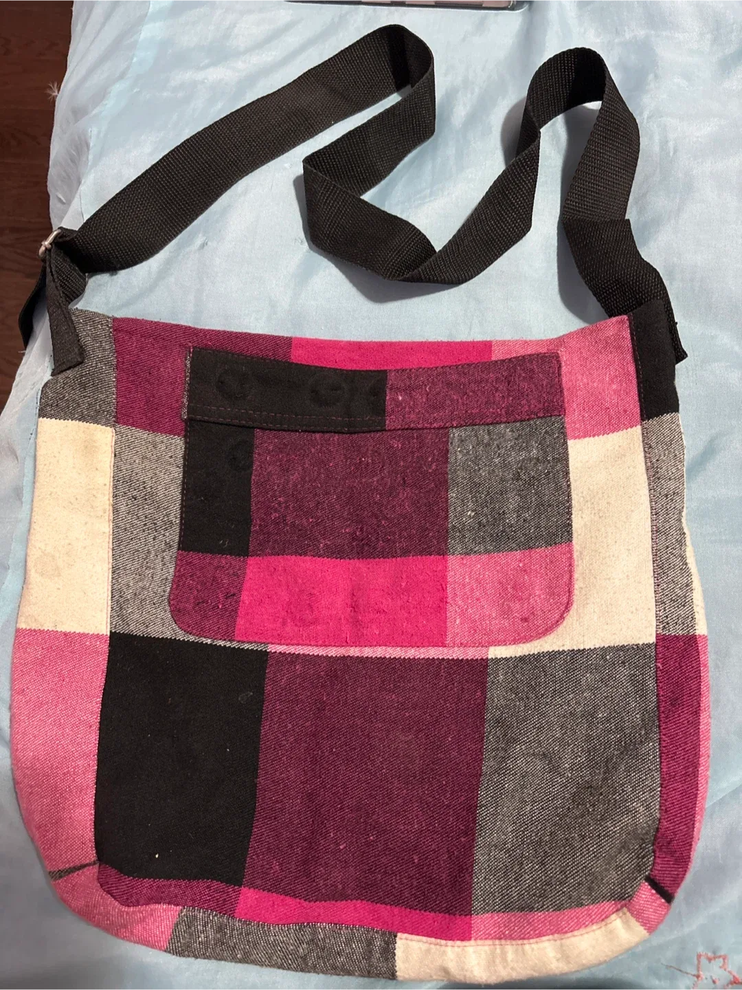 Pink Plaid Shoulder Bag #Cleanout