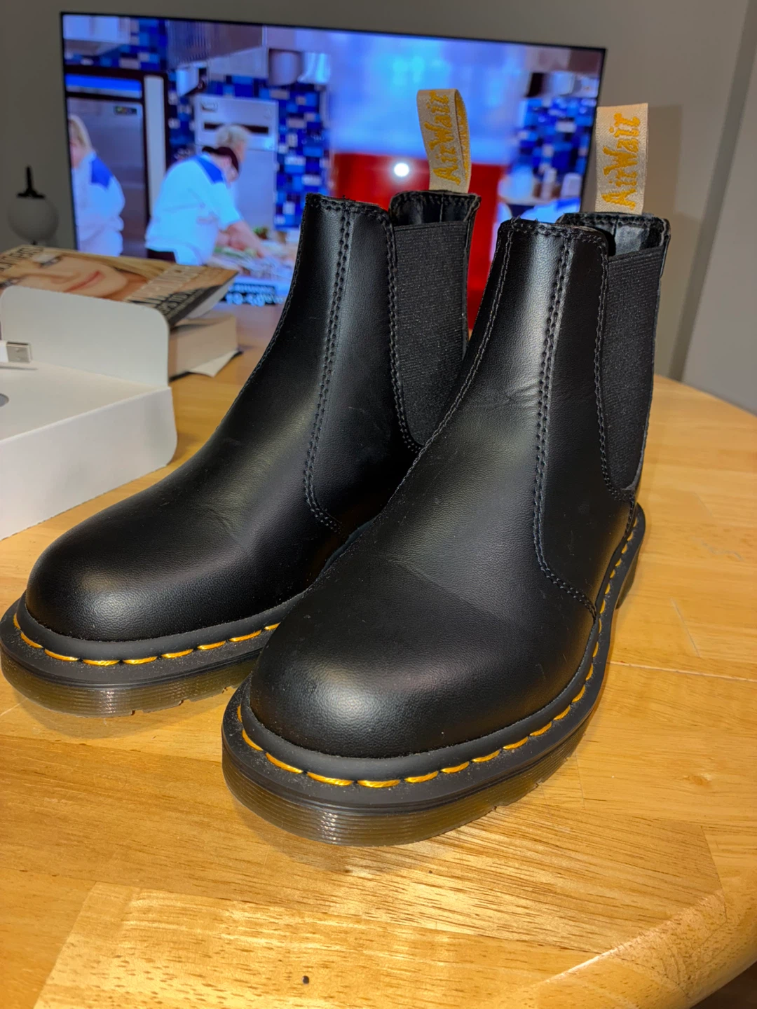 Dr. Martens Vegan 2976 Black Felix Rub Off - US M 5/ US W 6 - photo 3