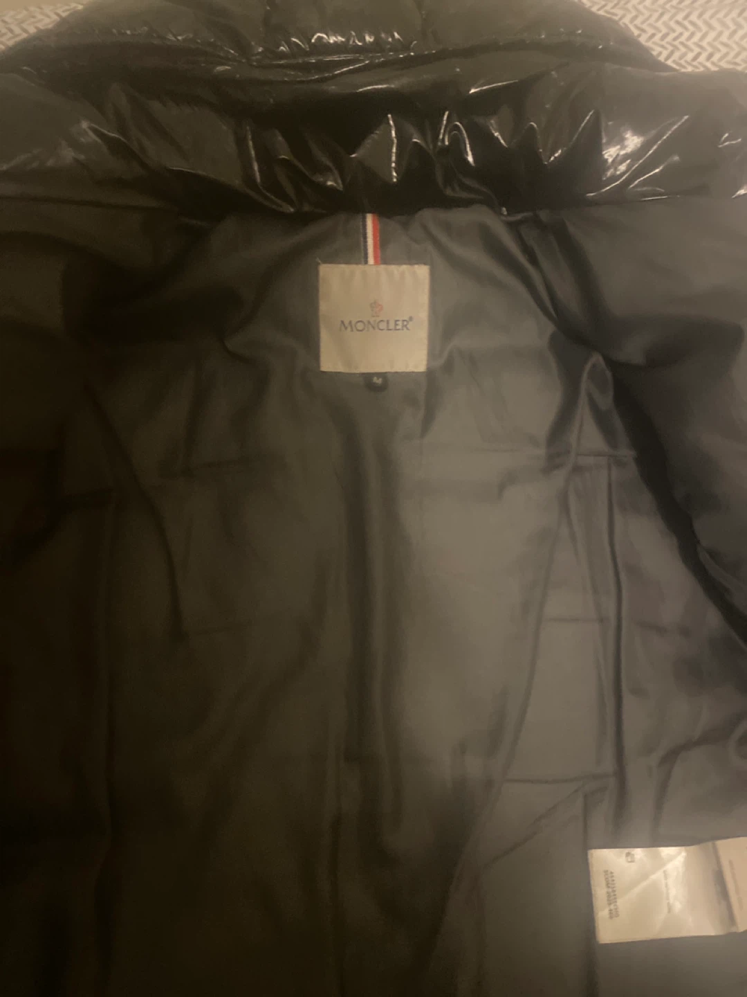 Moncler Black Puffer Jacket Size M - photo 3