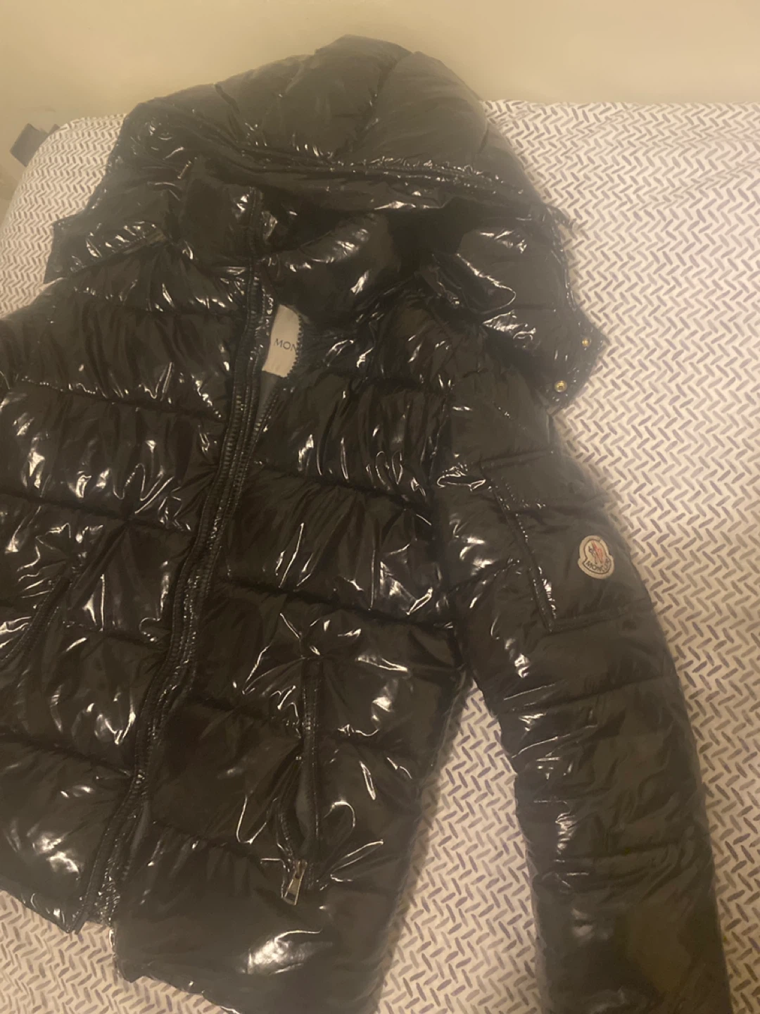 Moncler Black Puffer Jacket Size M - photo 2