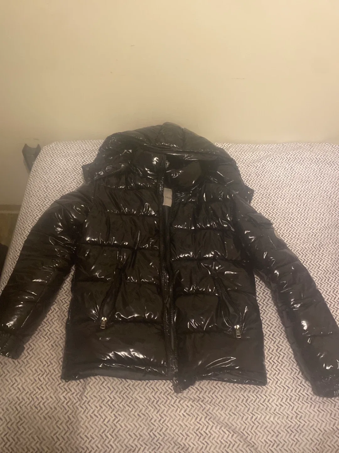 Moncler Black Puffer Jacket Size M