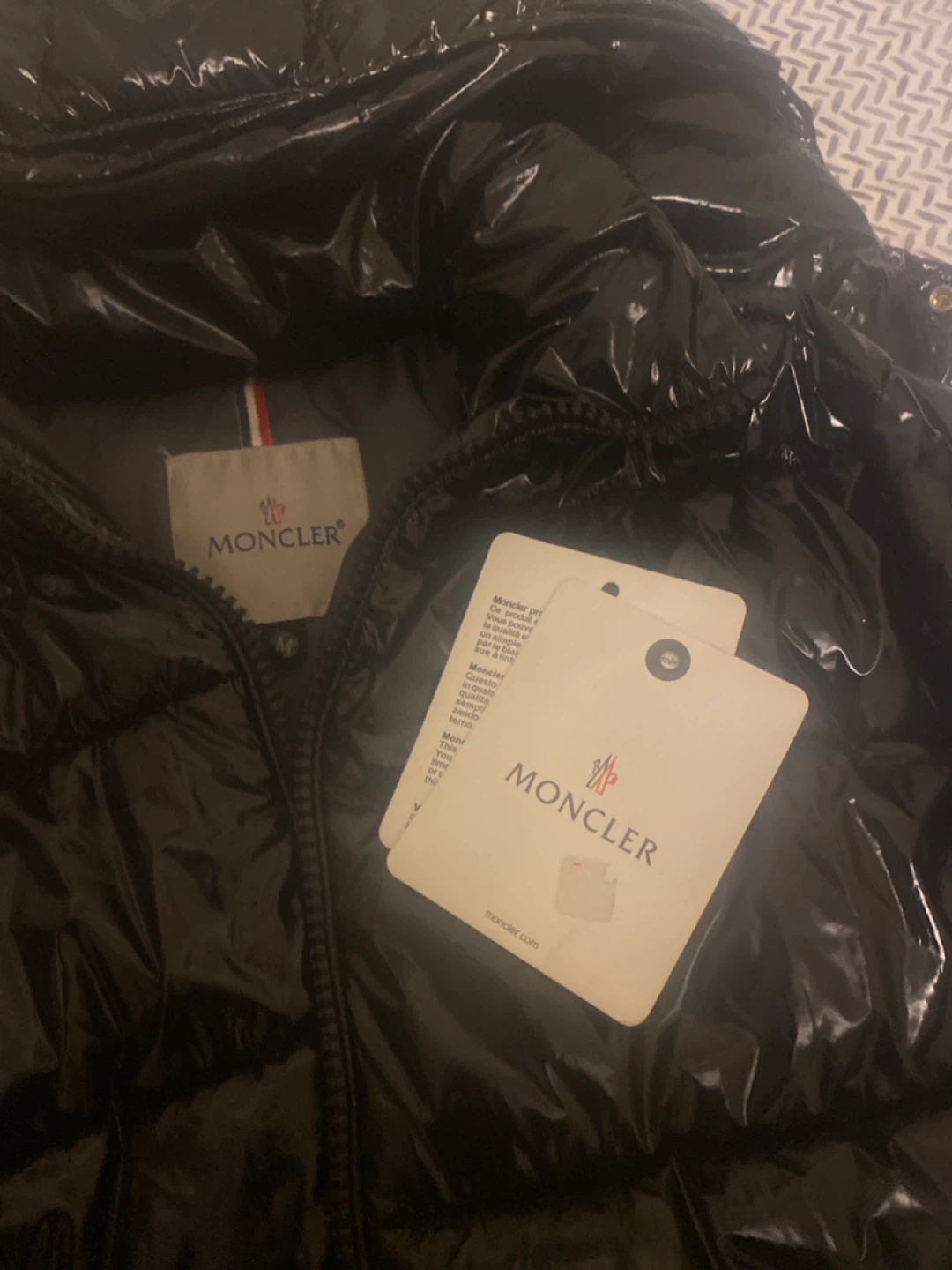 Moncler Black Puffer Jacket Size M - photo 5
