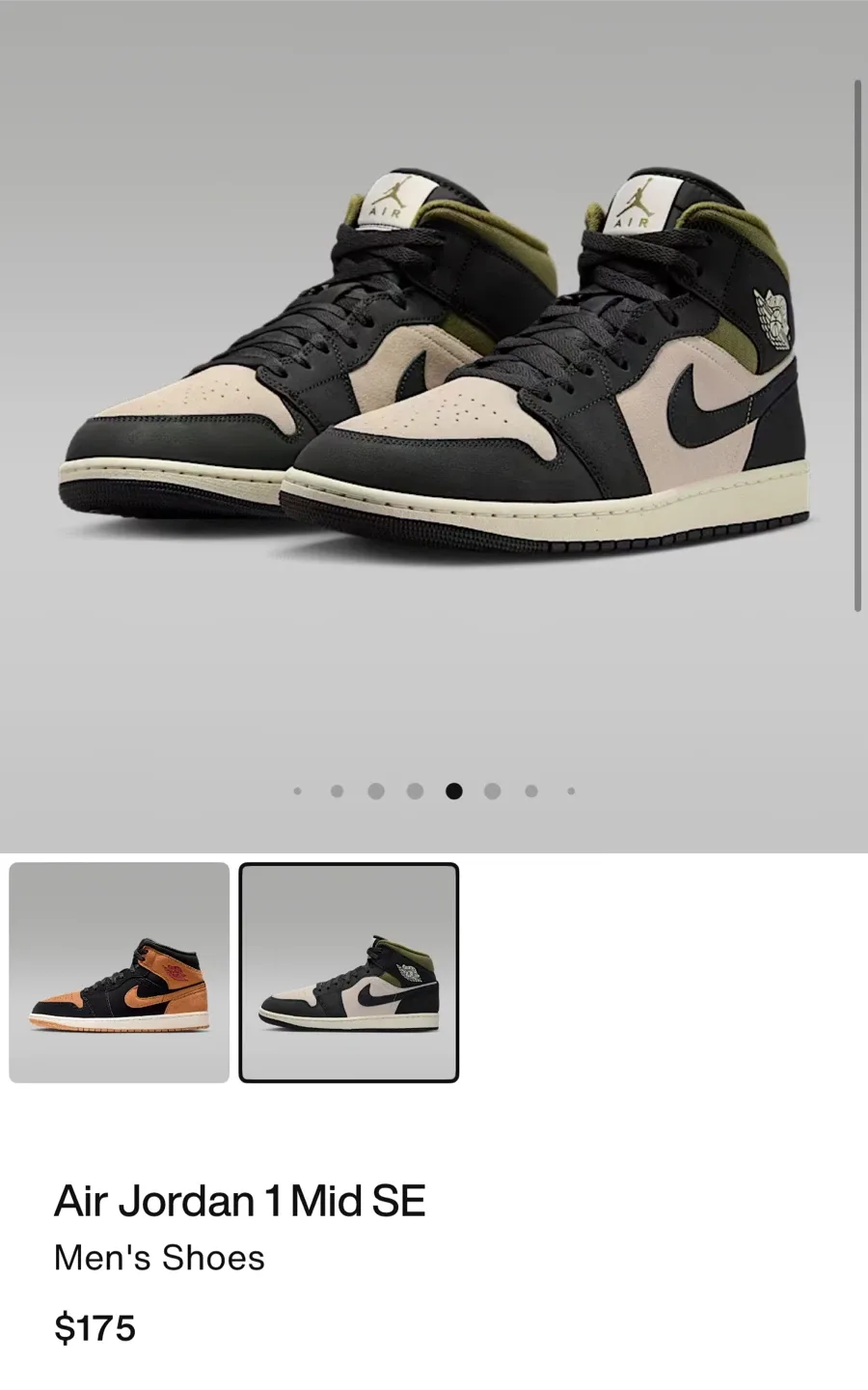 Air Jordan 1 Mid SE Men's Shoes - Size 11 image indicator(4)