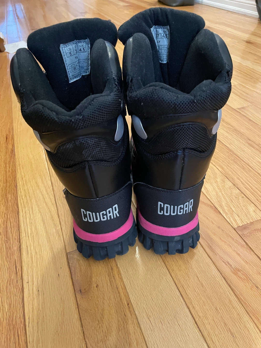 Cougar Tilly Black & Pink Winter Boots - Size 5 - photo 2
