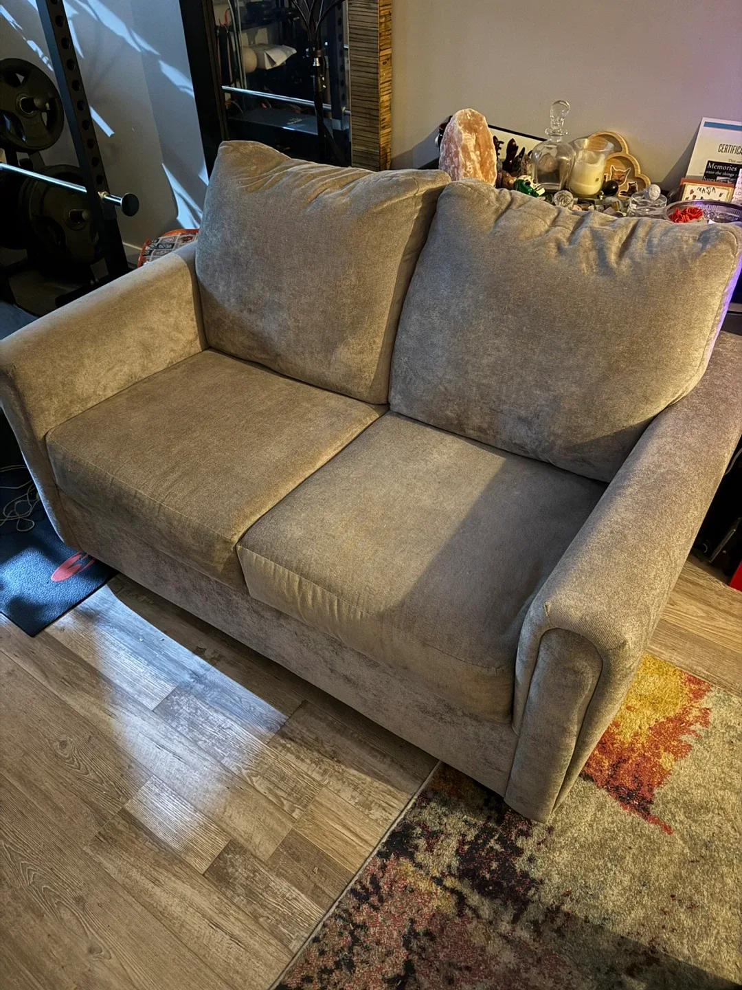 Beige Loveseat Sofa