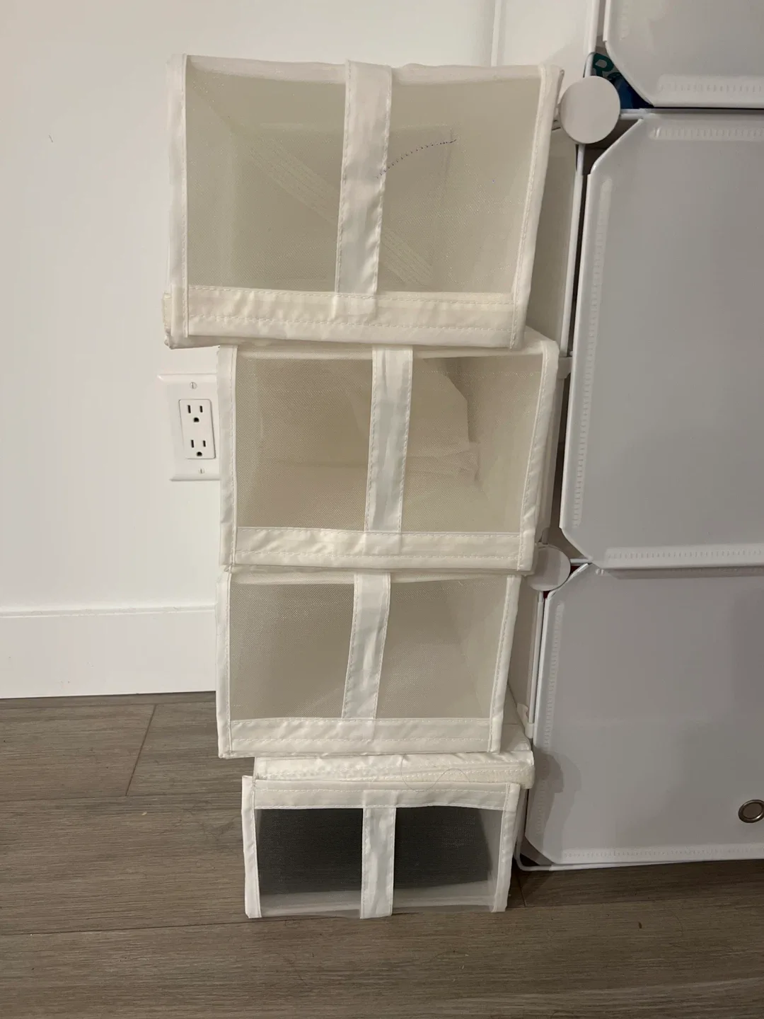IKEA SKUBB White Shoe Box - Set of 4