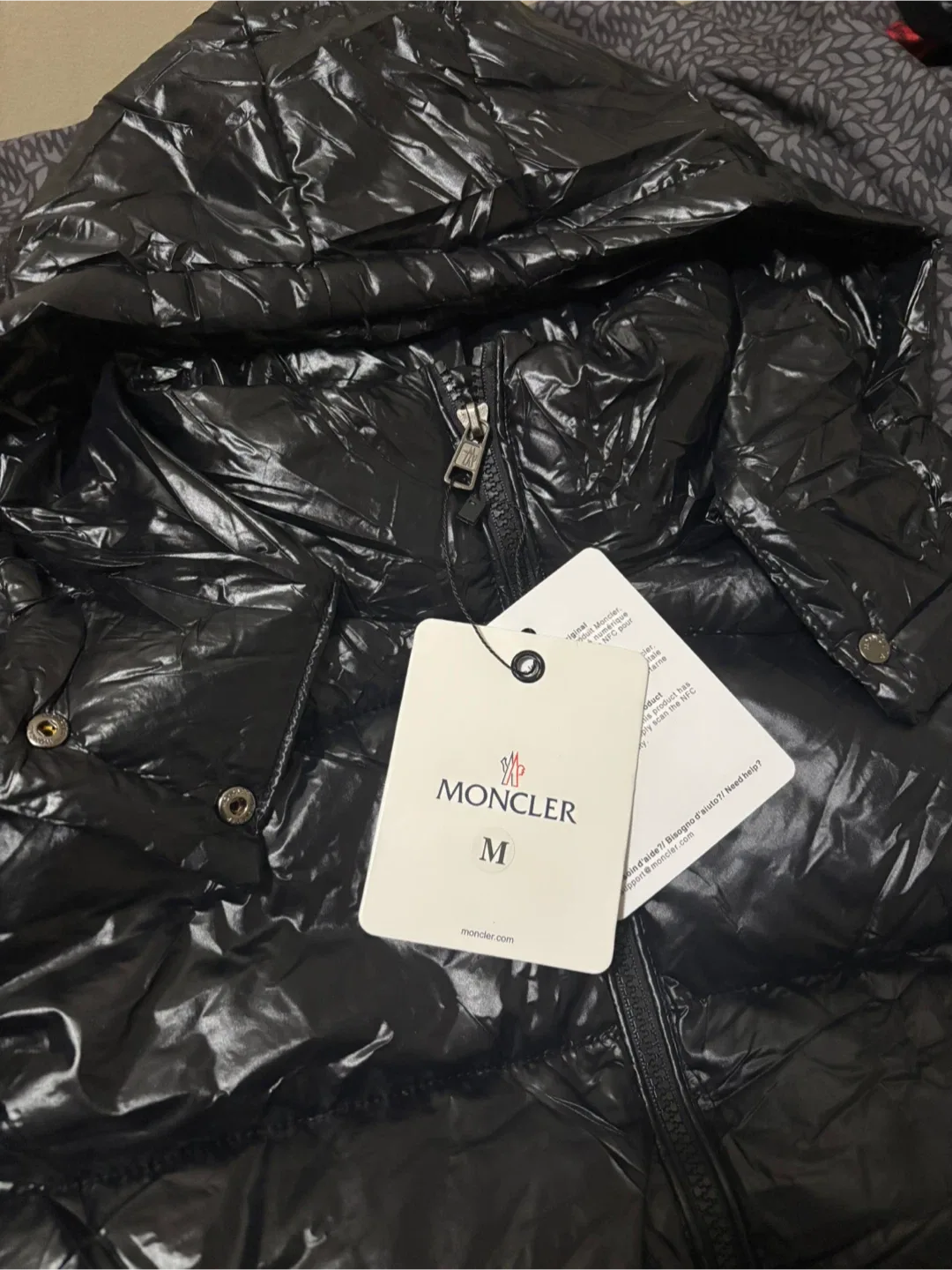 Moncler Black Down Jacket - Size M