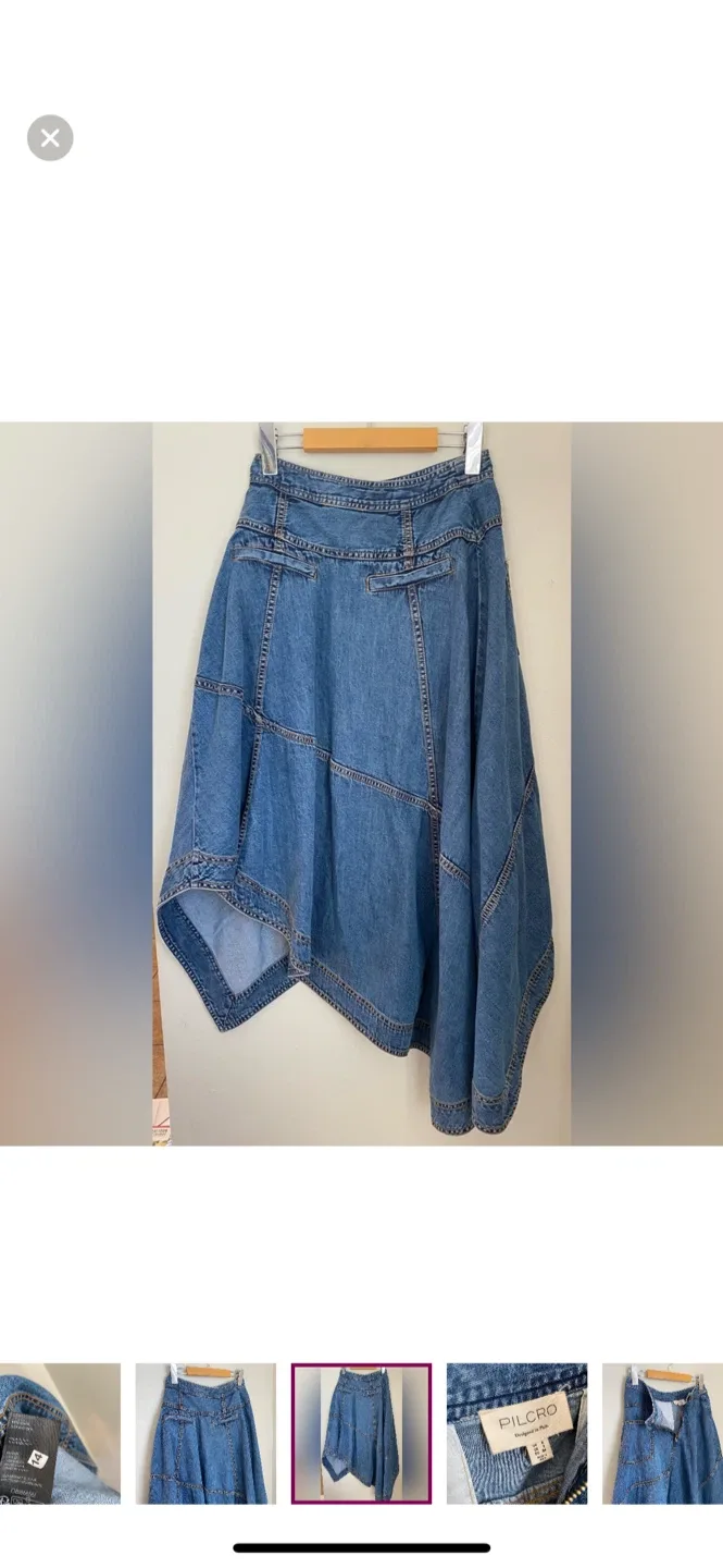 Pilcro Denim Asymmetrical Skirt - Size 31 image indicator(7)