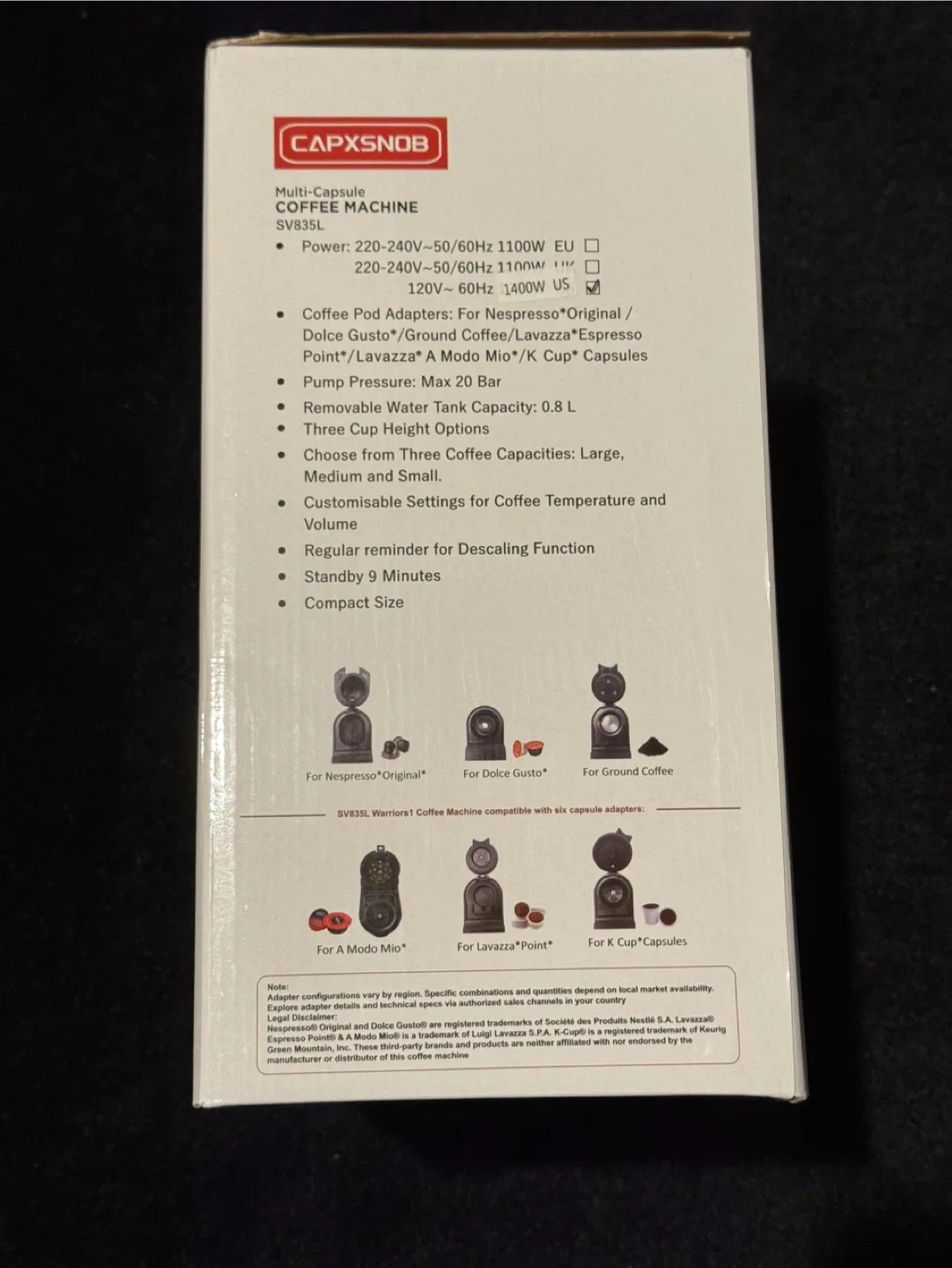 Coffee Maker 28 oz Reservoir #Cleanout image indicator(2)