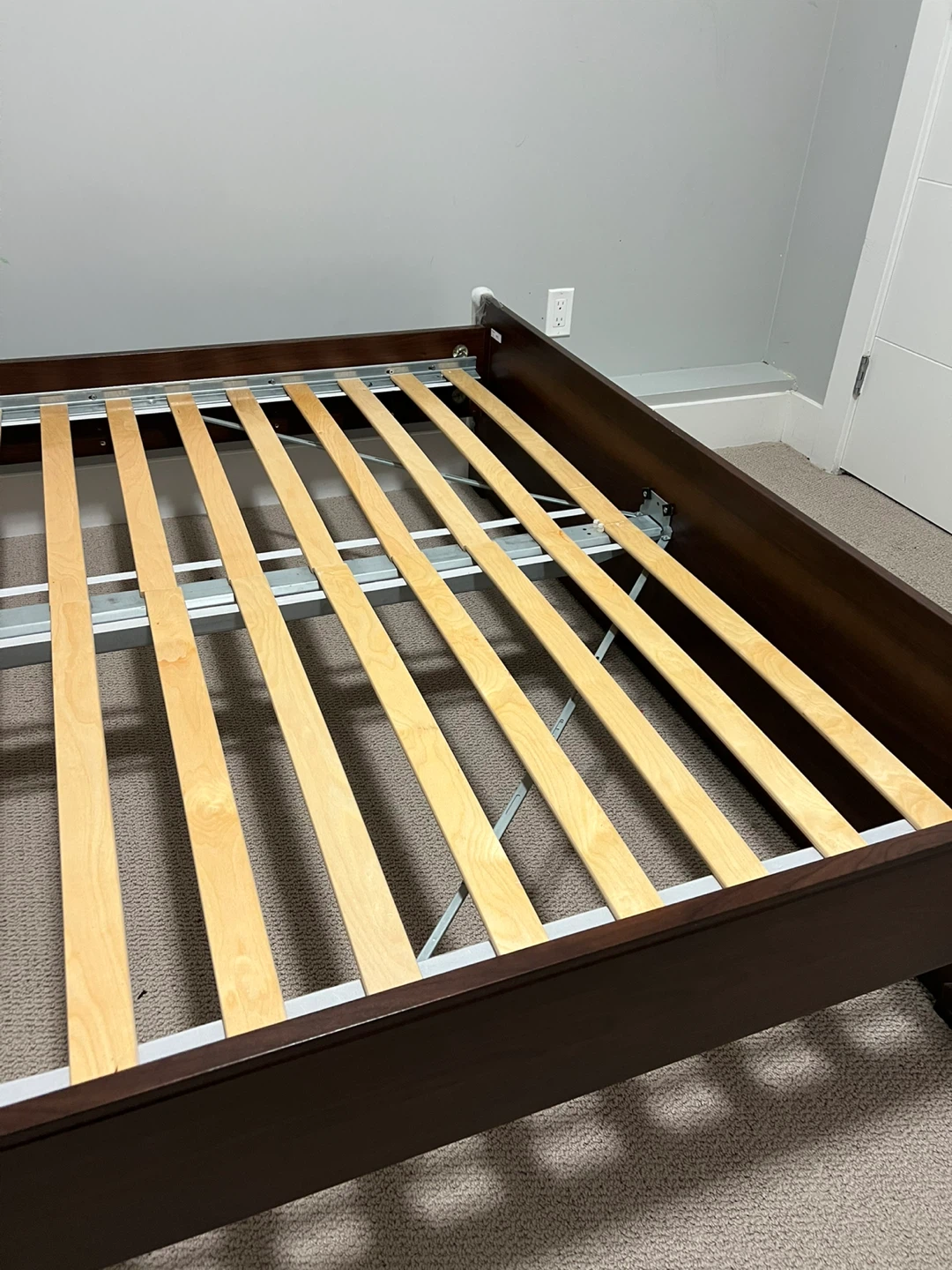 Dark Brown Queen Bed Frame - photo 3