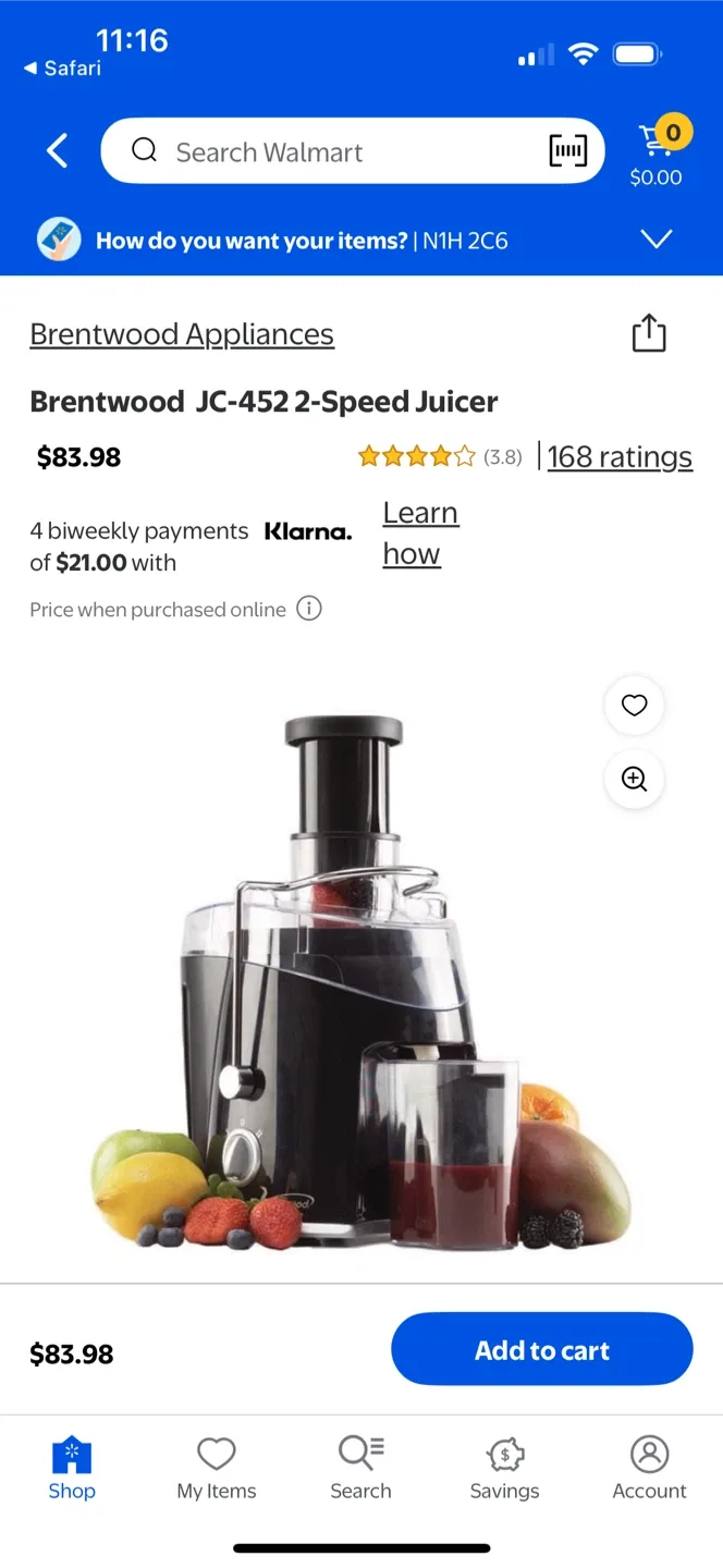 Brentwood JC-452 2-Speed Juicer